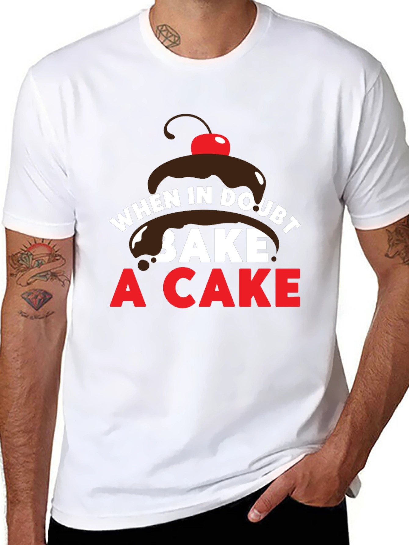 Bake a Cake T-Shirt - Trendy Comfort