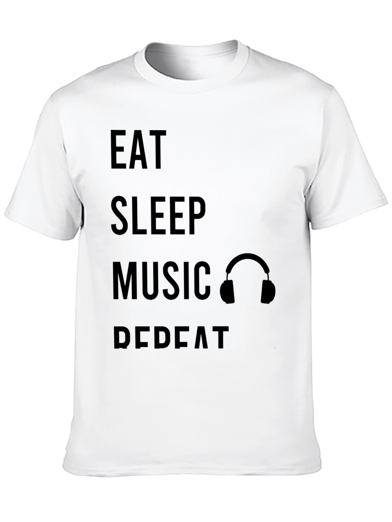 Eat Sleep Music Repeat Graphic T-Shirt