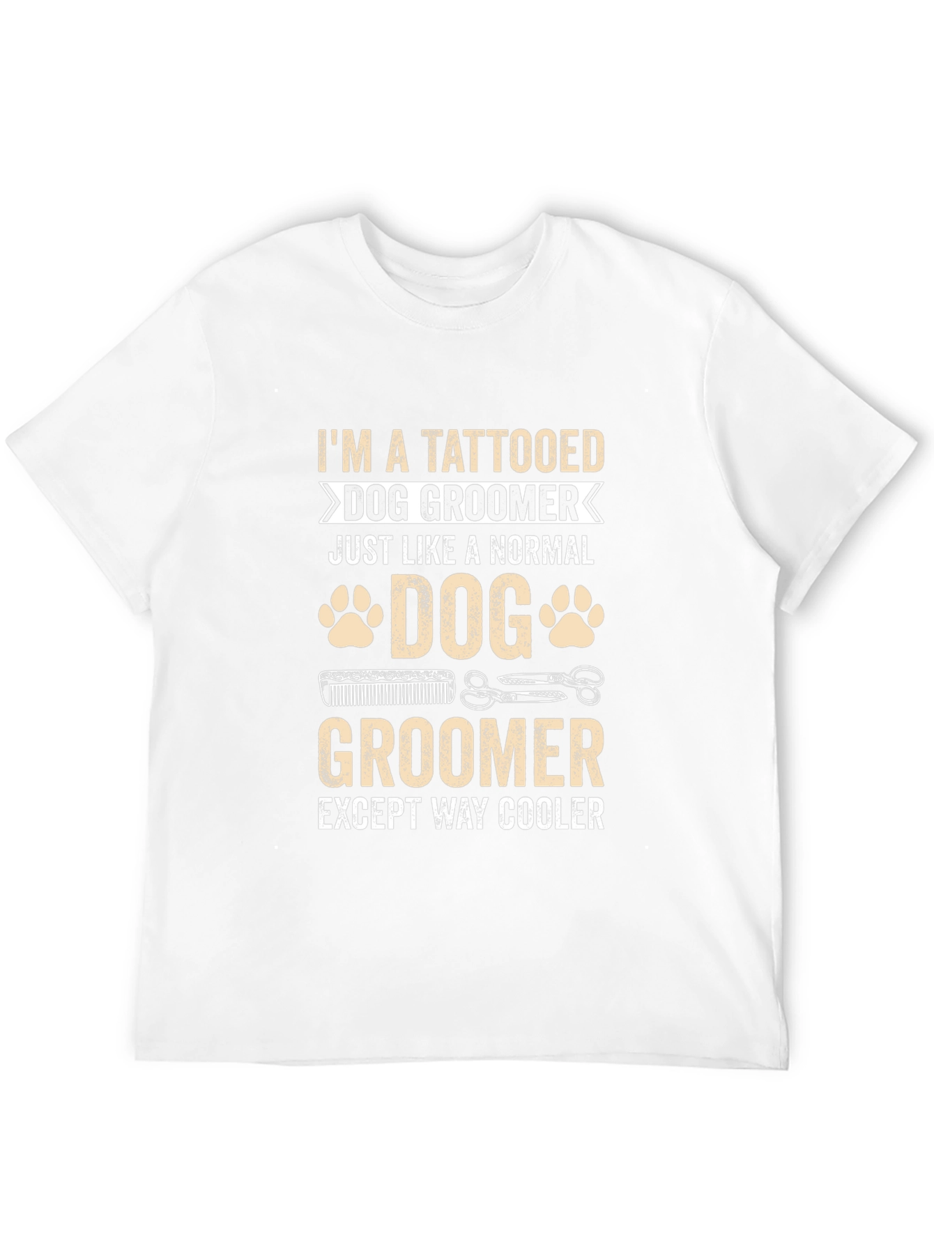 Tattooed Dog Groomer T-Shirt - Cool & Unique Design