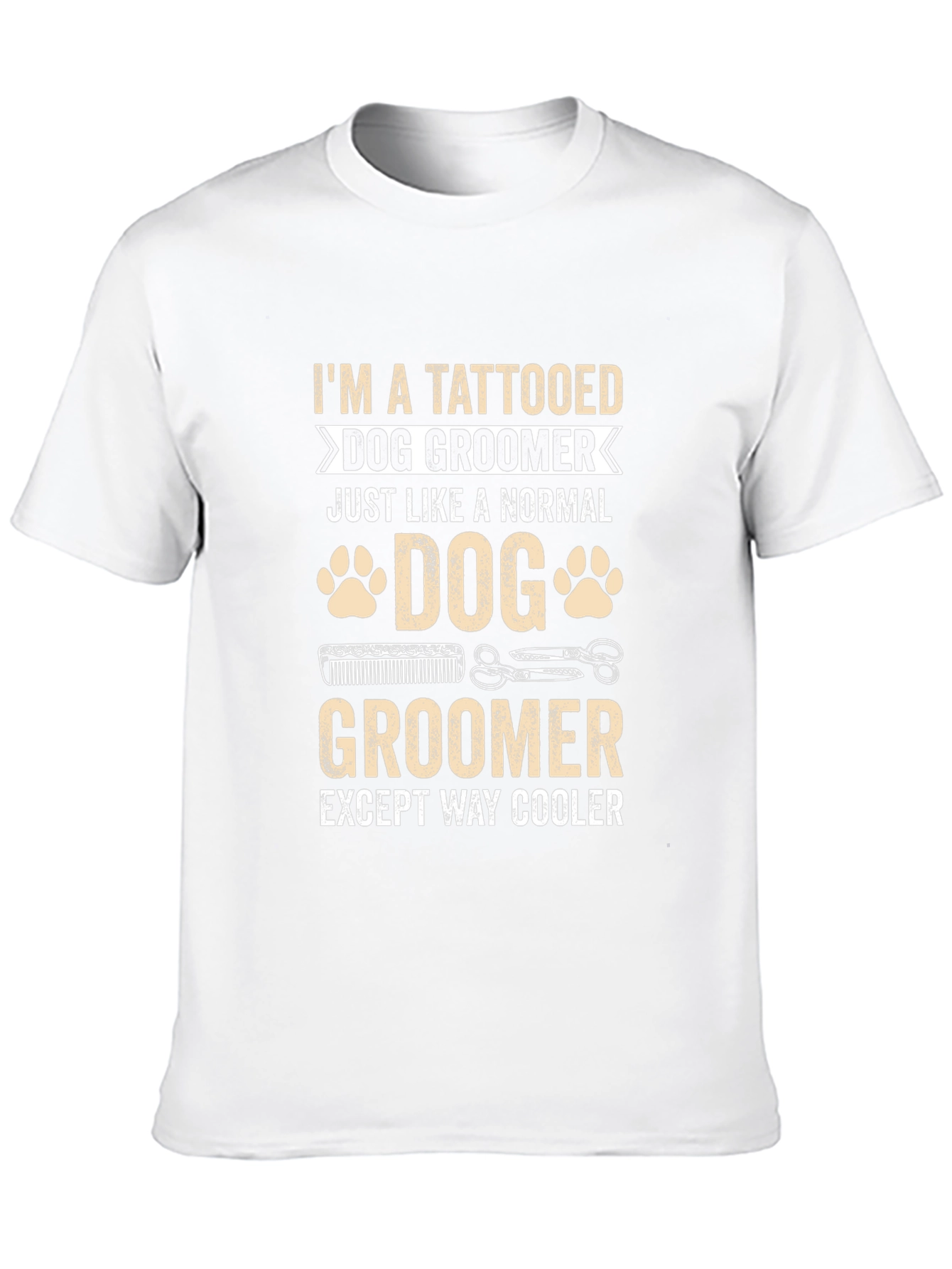 Tattooed Dog Groomer T-Shirt - Cool & Unique Design