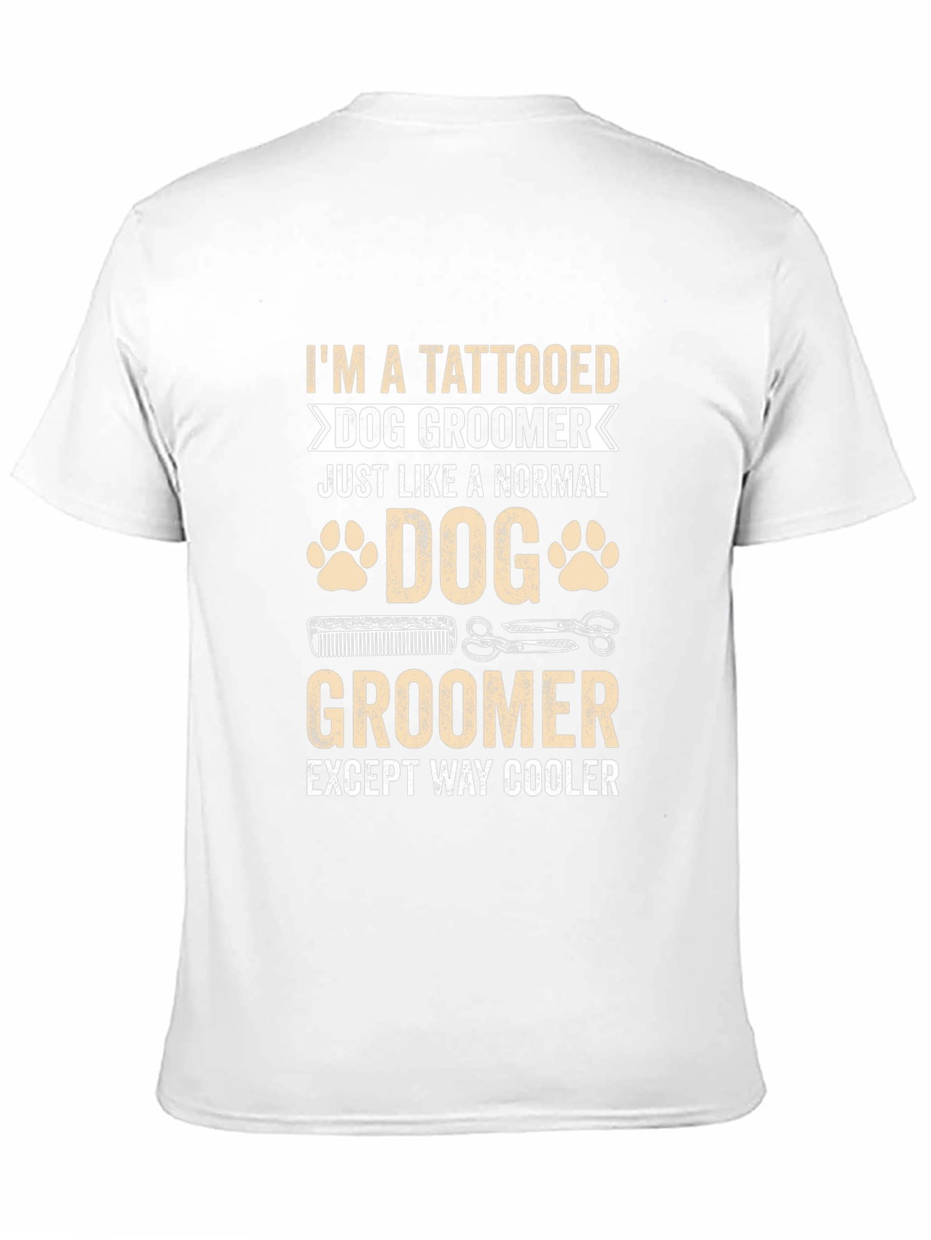 Tattooed Dog Groomer T-Shirt - Cool & Unique Design