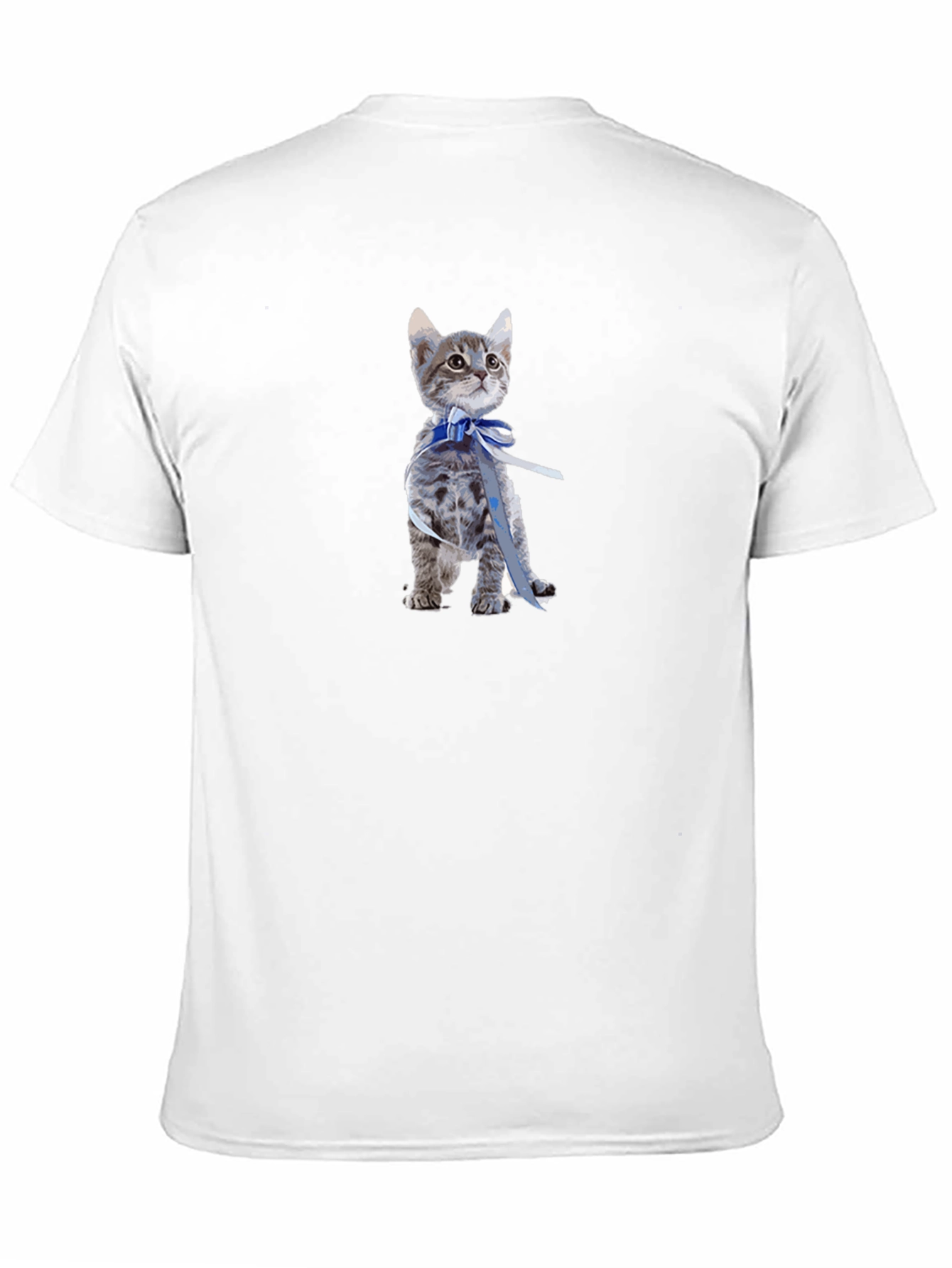Kitten with Bow T-Shirt - Cute Cat Graphic Tee
