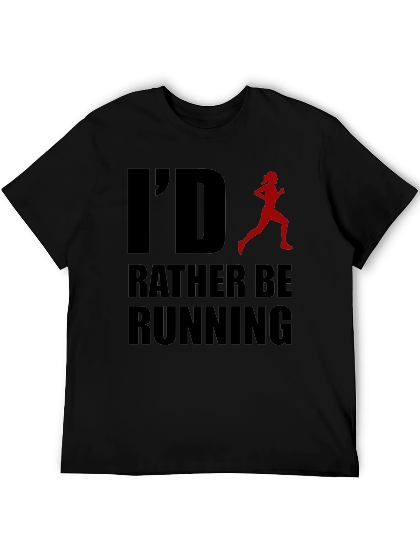 Id Rather Be Running T-Shirt - Mens Graphic Tee