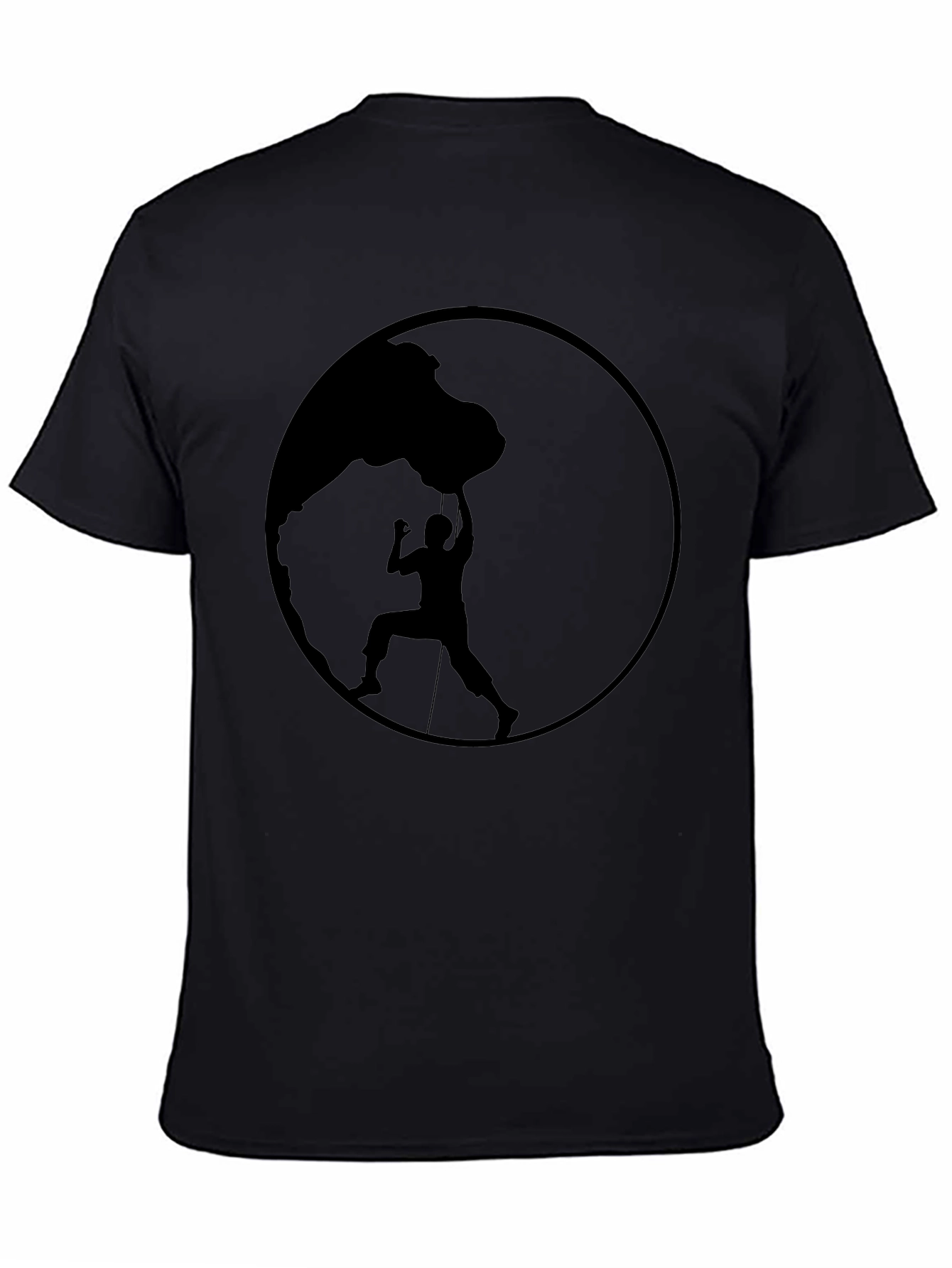 Climbing Silhouette Black Graphic Tee