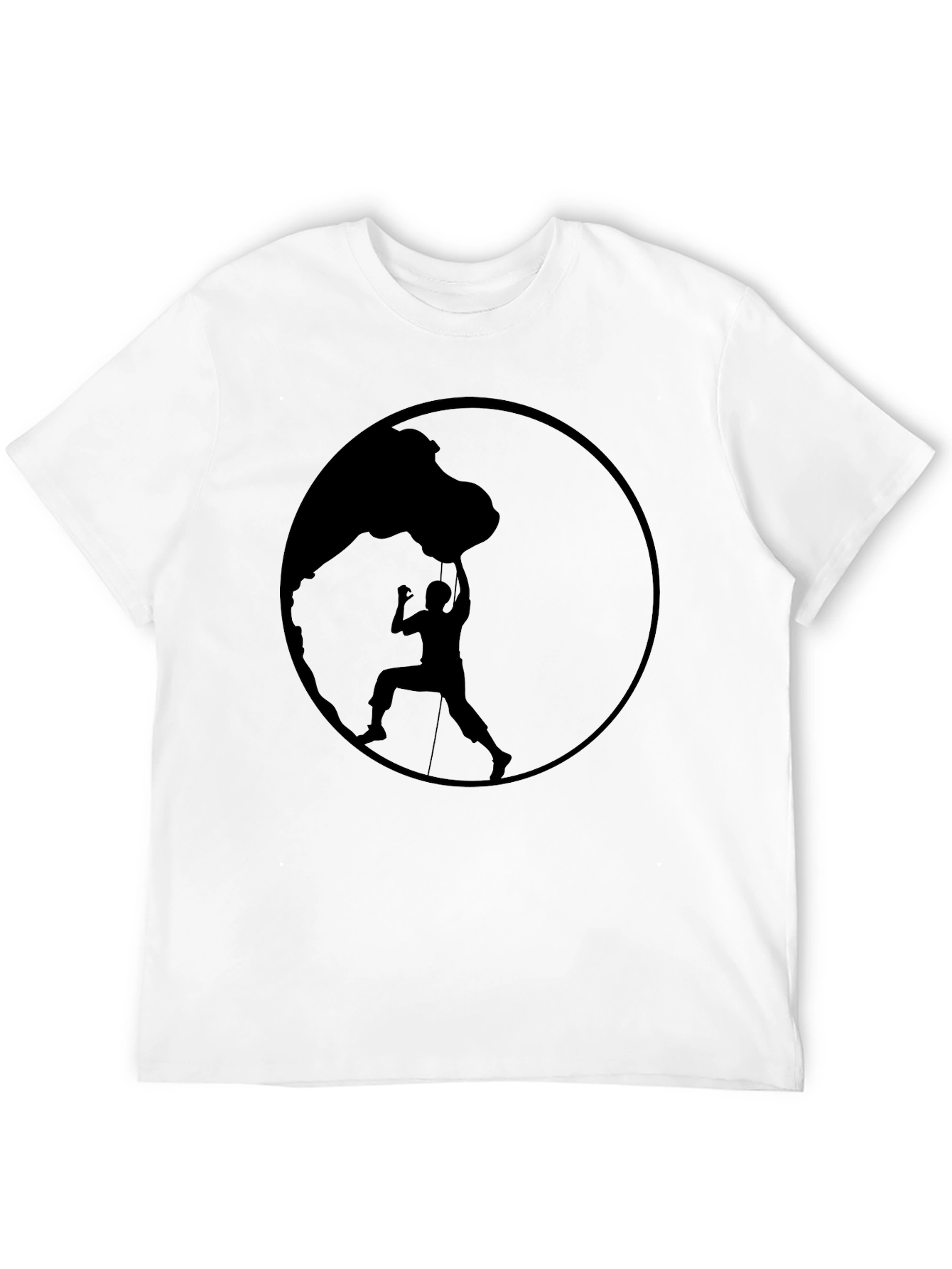Climbing Silhouette Black Graphic Tee