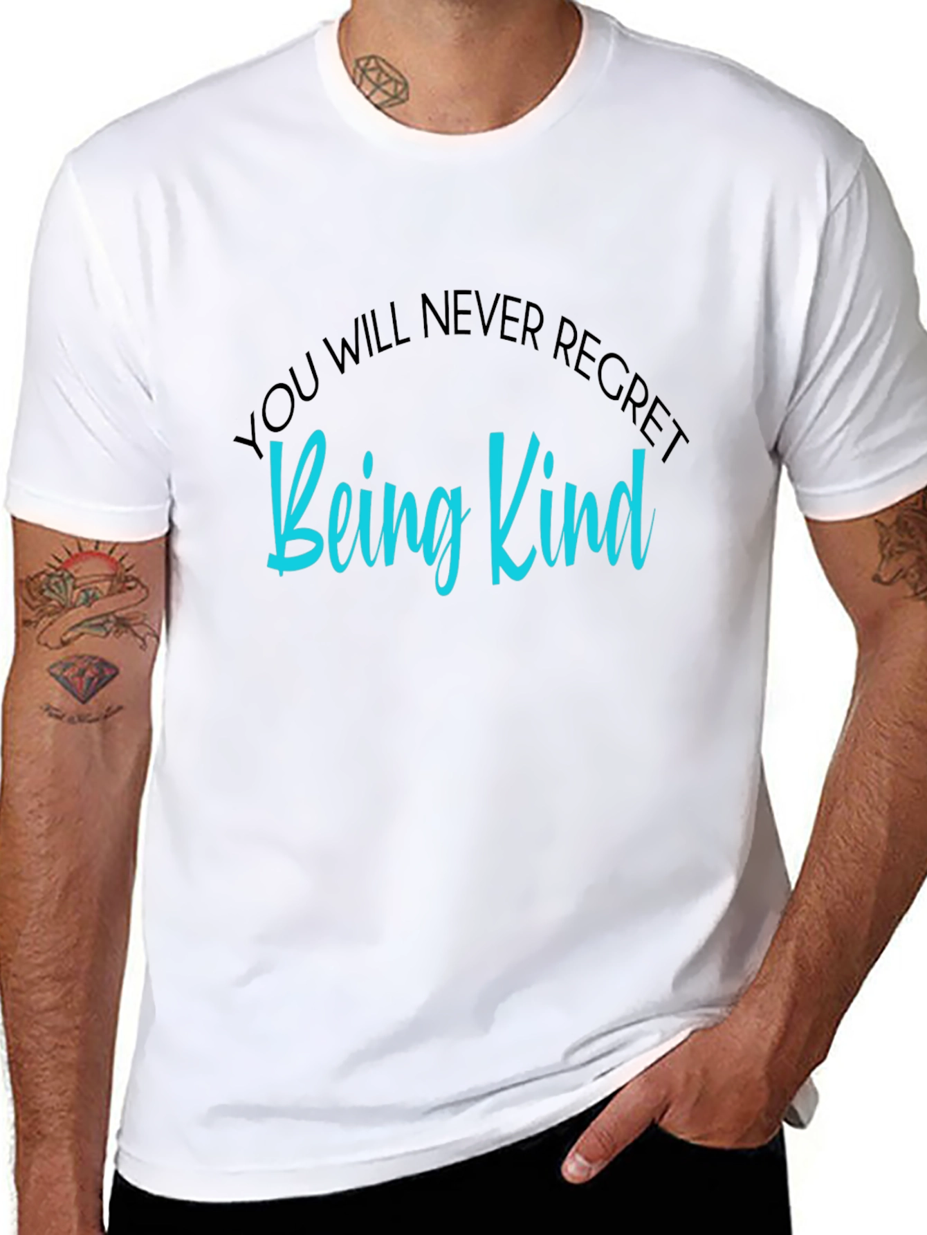Be Kind Graphic Tee - Soft Black Cotton T-Shirt