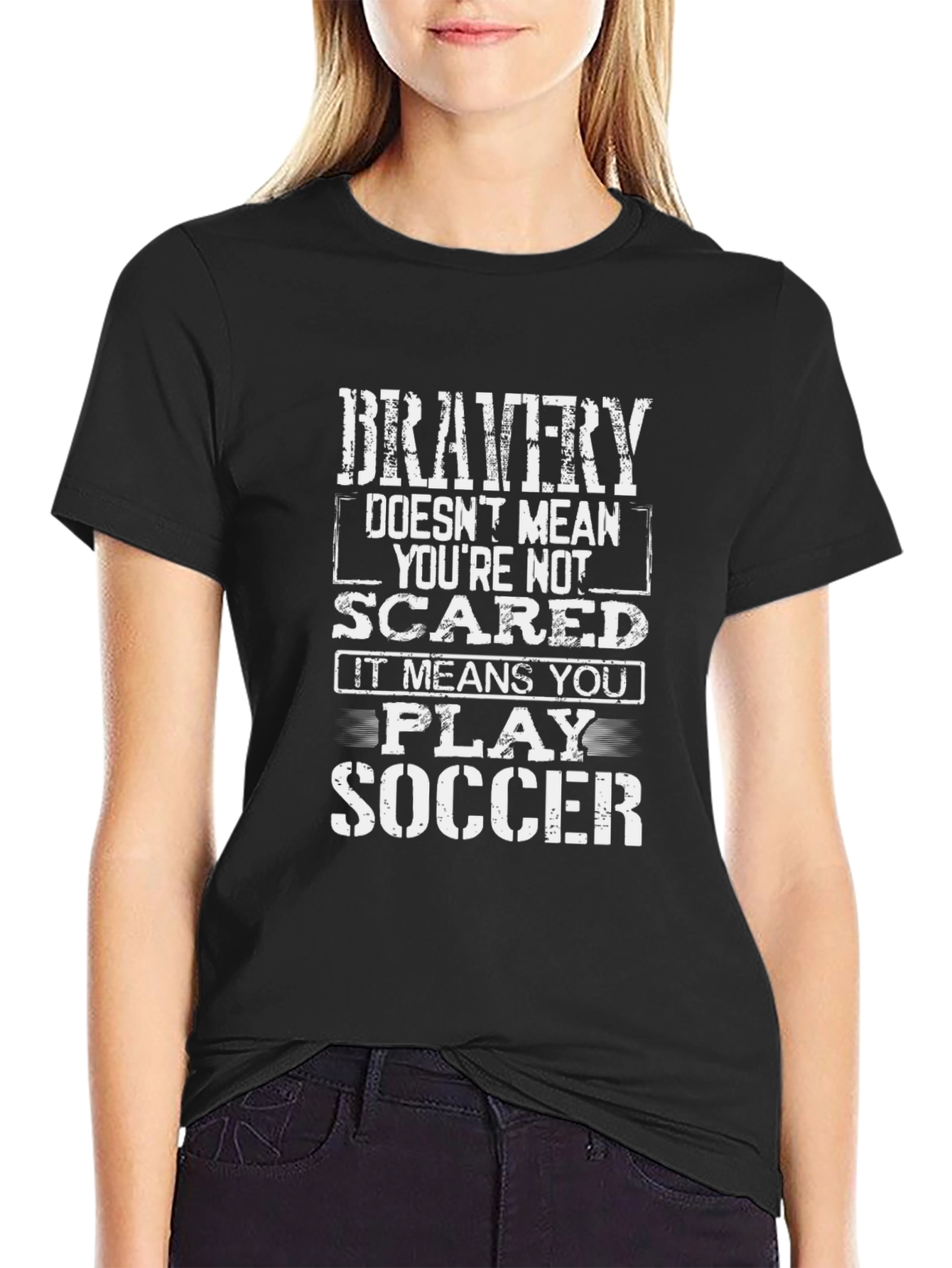 Bravery Soccer Graphic T-Shirt