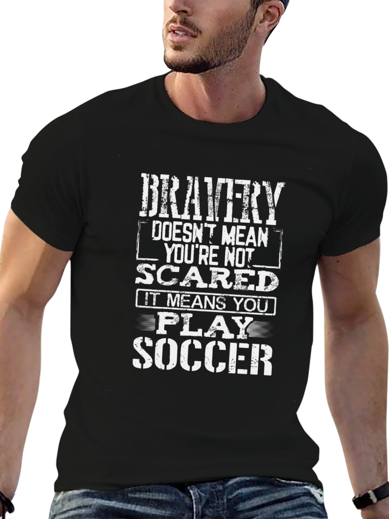 Bravery Soccer Graphic T-Shirt