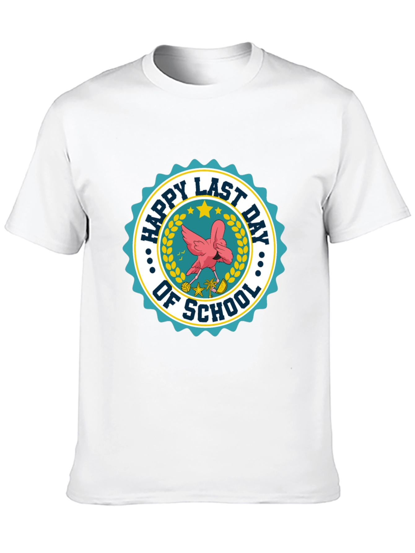 Happy Last Day of School T-Shirt Flamingo Graphic Tee