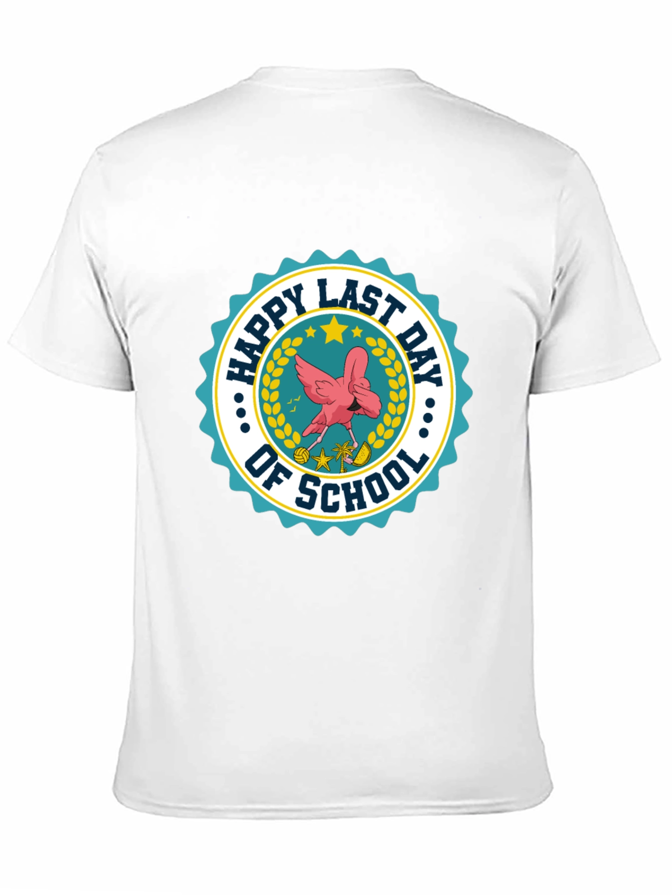 Happy Last Day of School T-Shirt Flamingo Graphic Tee