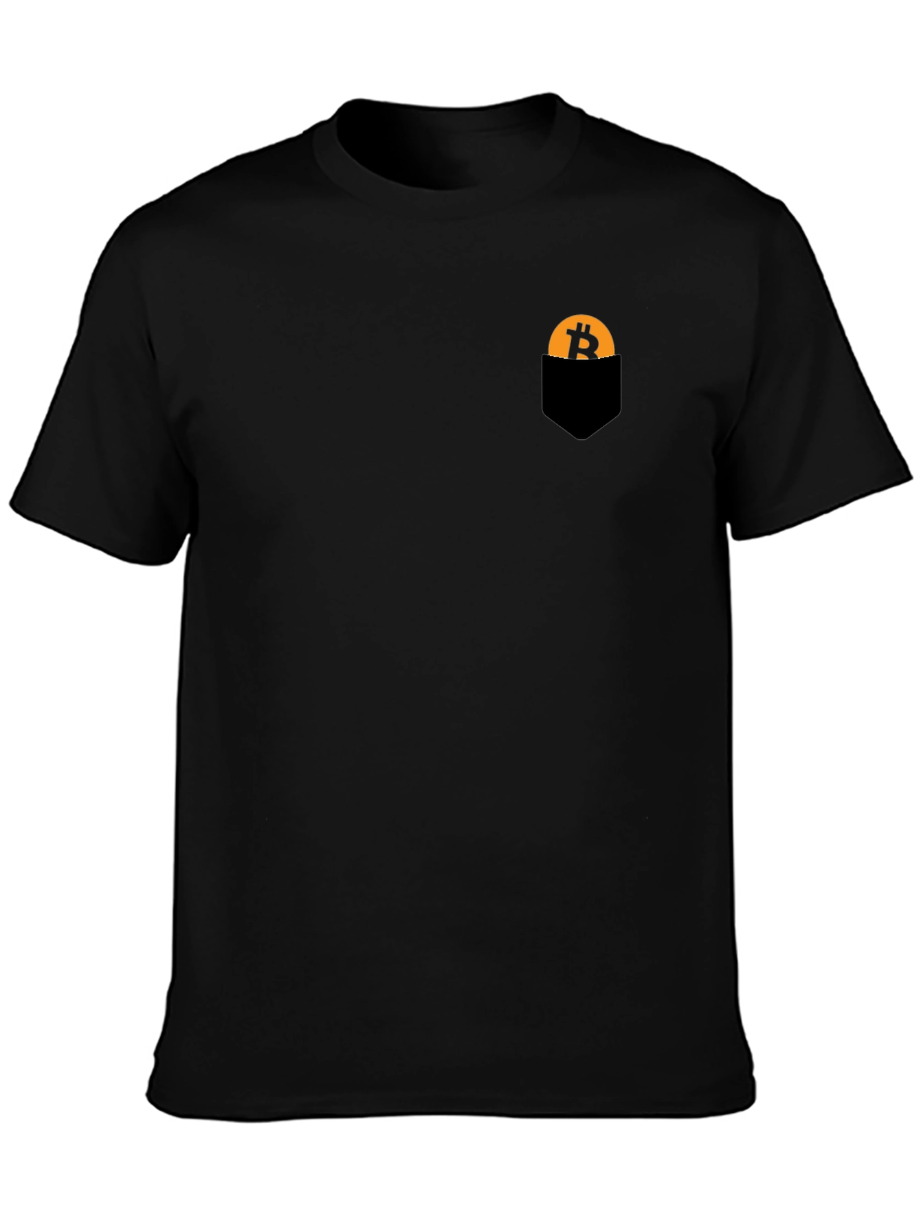 Bitcoin Pocket Tee - Crypto Style