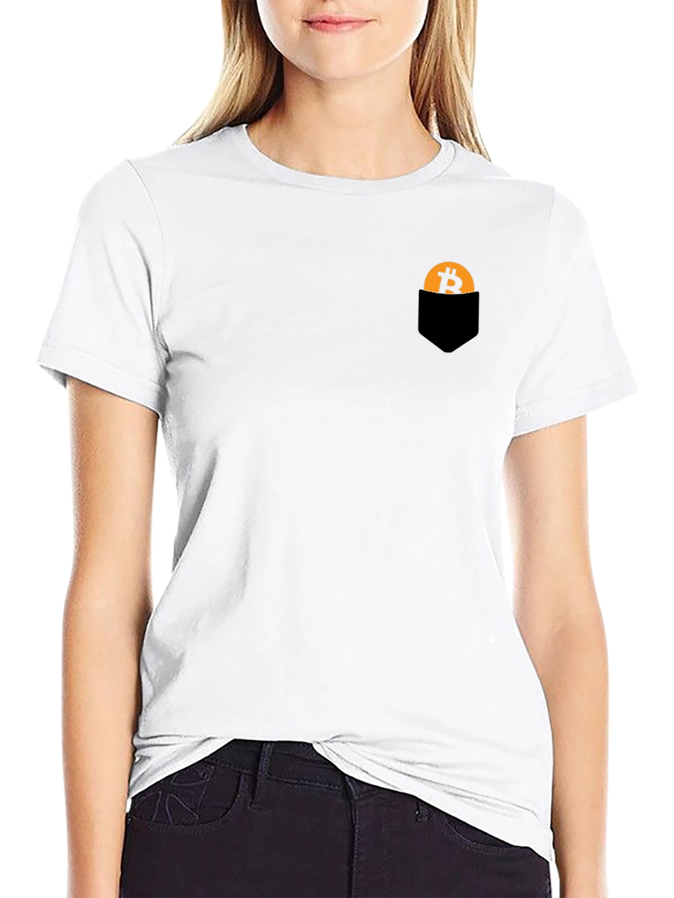 Bitcoin Pocket Tee - Crypto Style