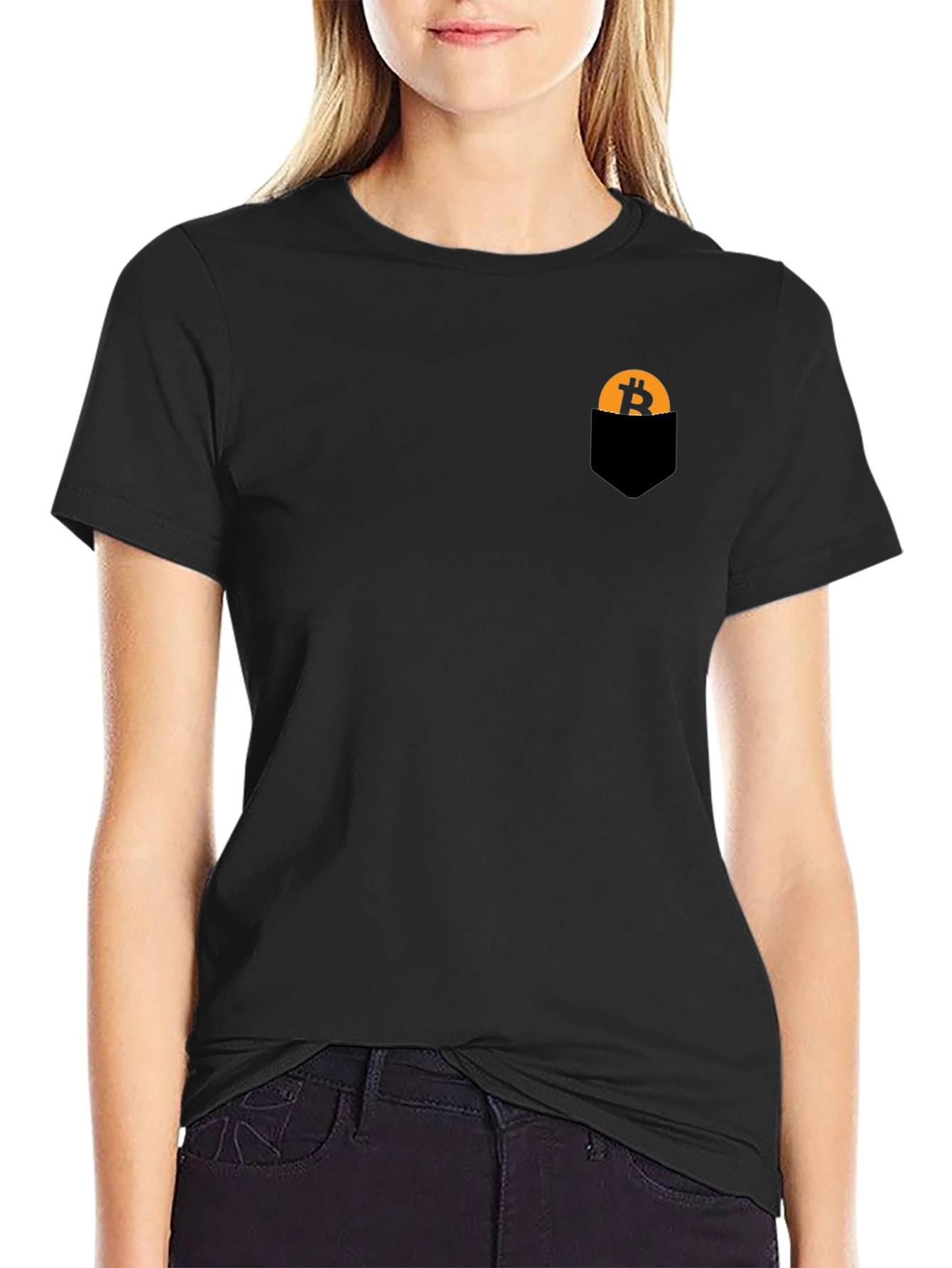 Bitcoin Pocket Tee - Crypto Style