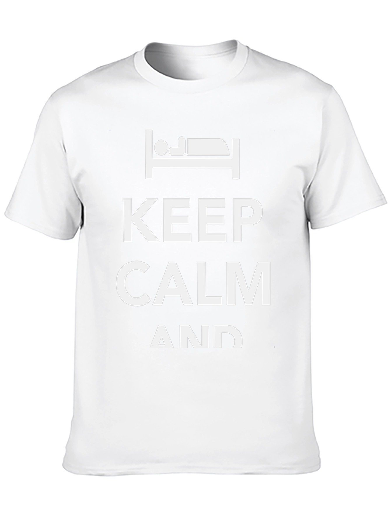 Keep Calm Bedtime Black T-Shirt