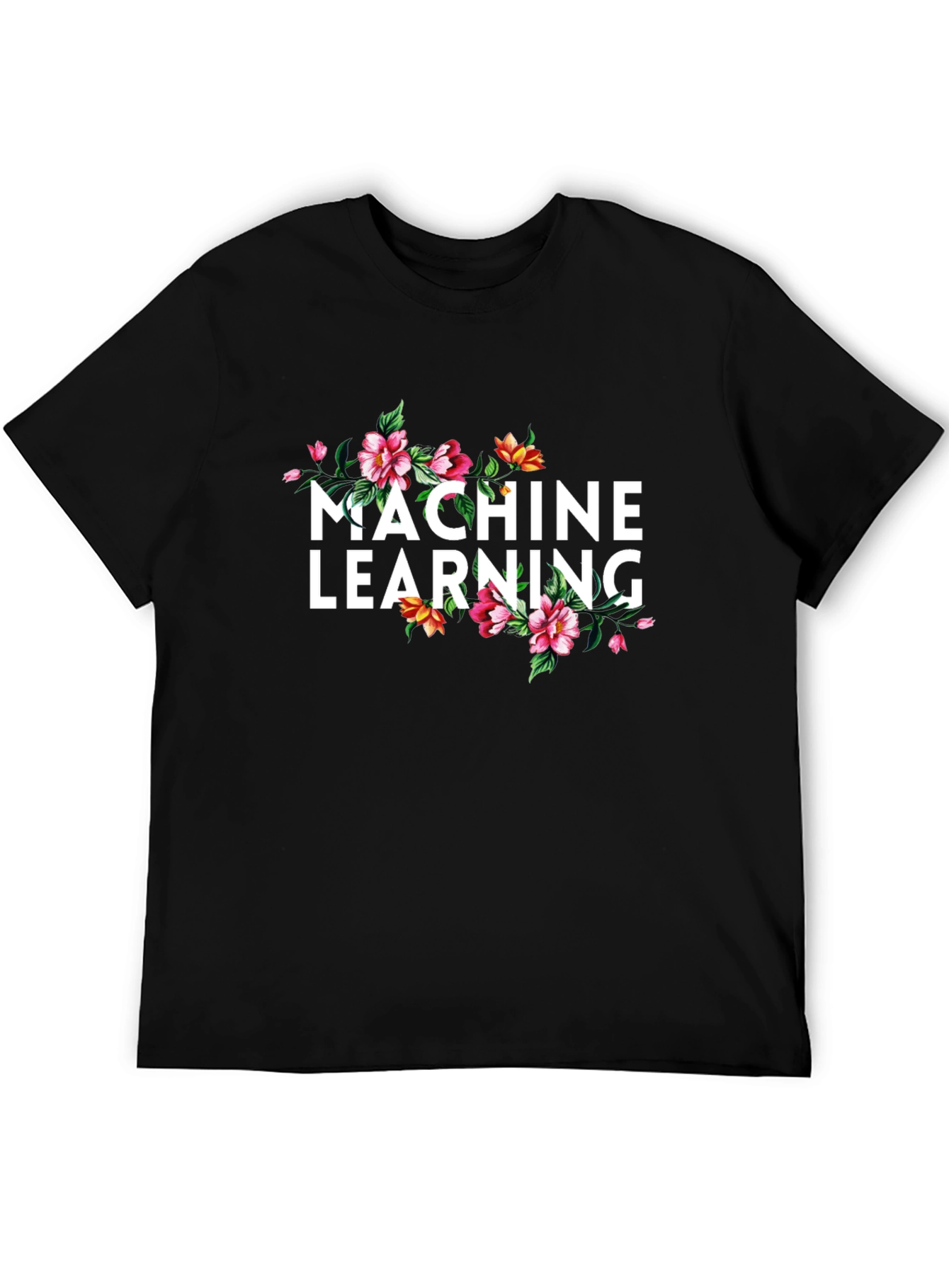 Machine Learning Floral Graphic T-Shirt