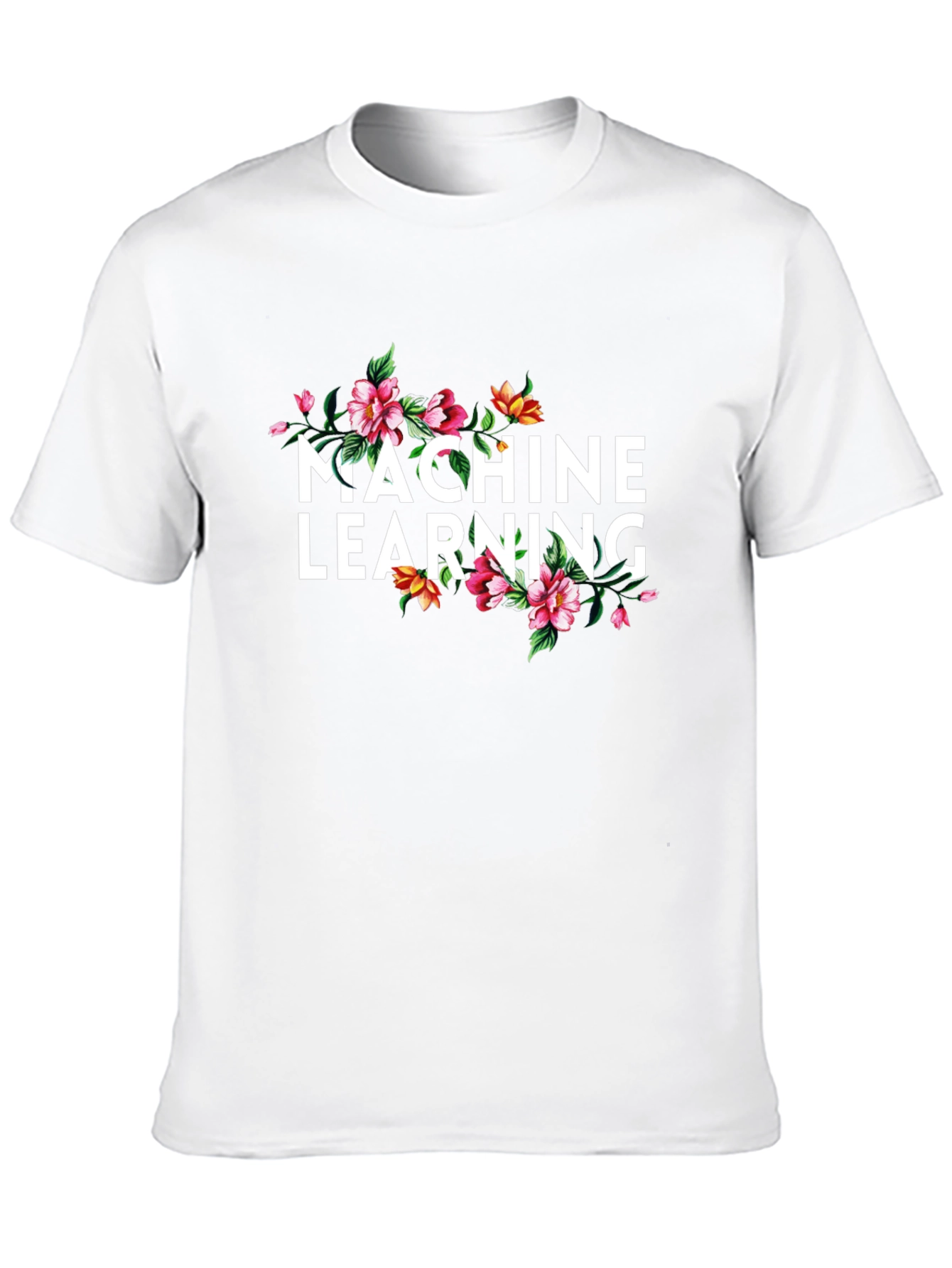 Machine Learning Floral Graphic T-Shirt