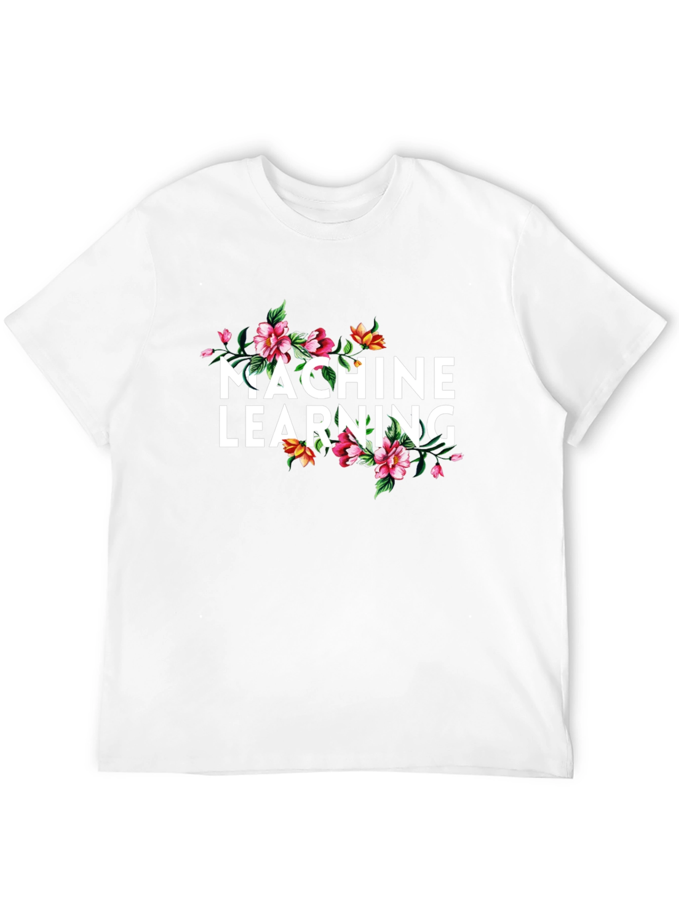 Machine Learning Floral Graphic T-Shirt