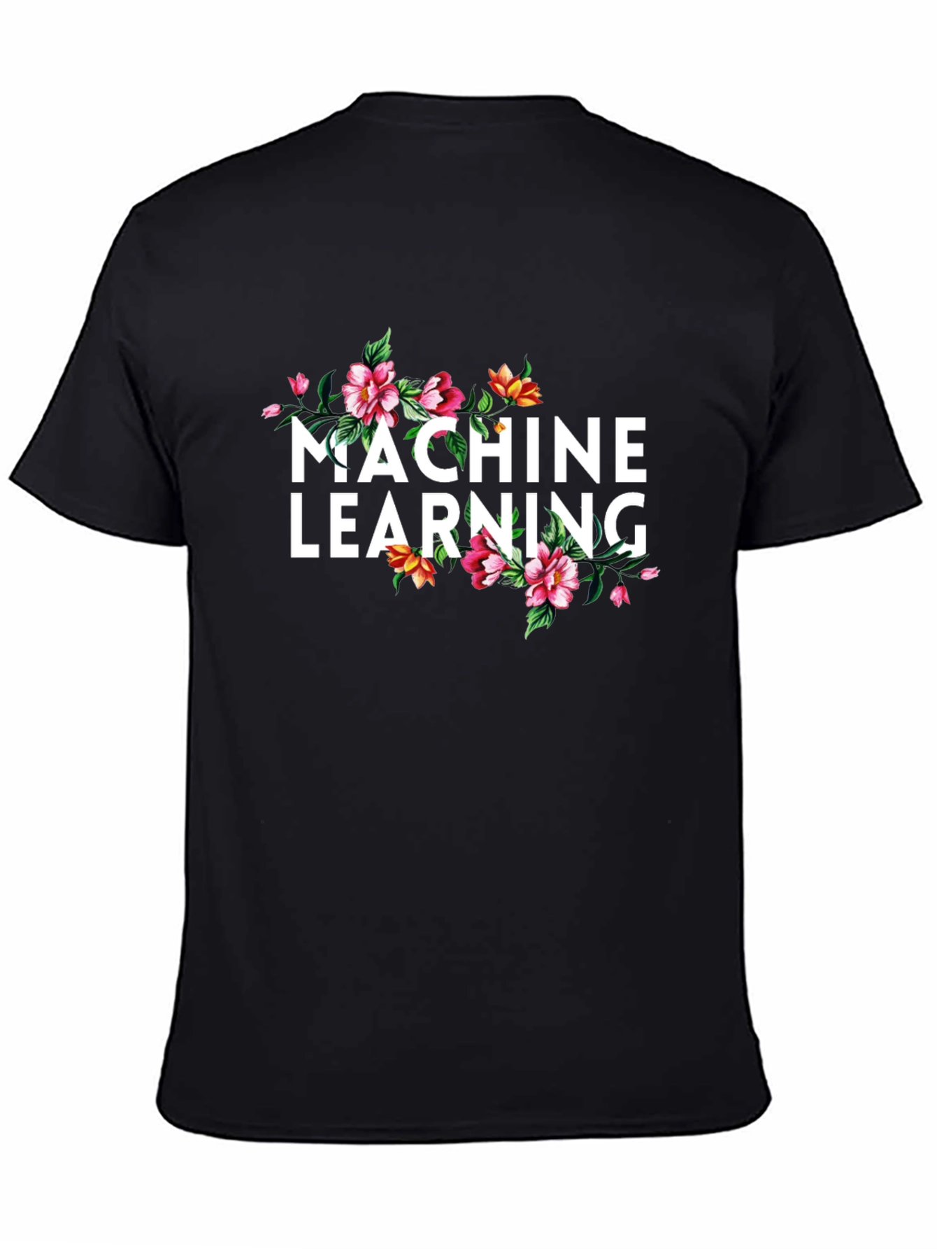 Machine Learning Floral Graphic T-Shirt