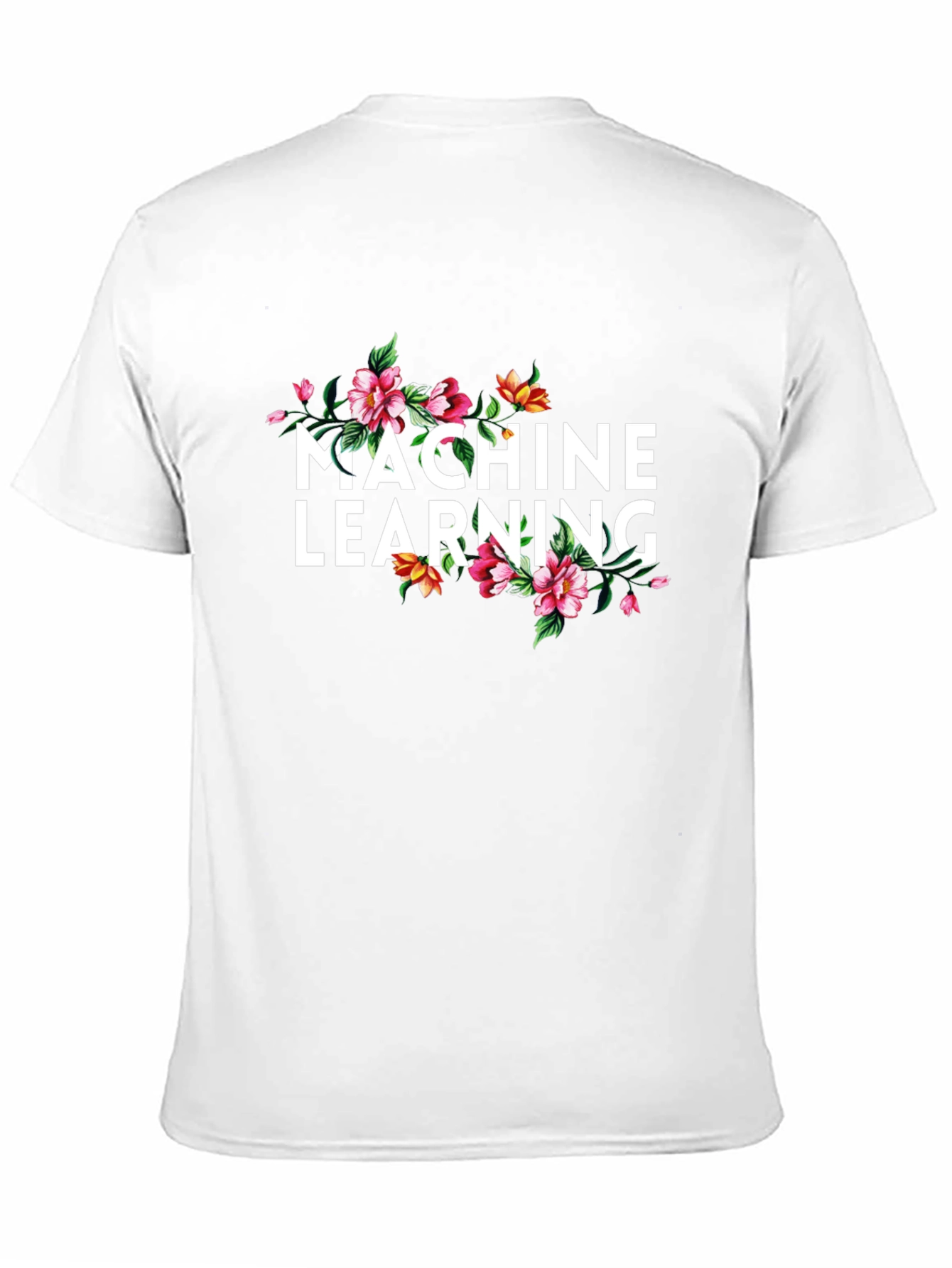 Machine Learning Floral Graphic T-Shirt