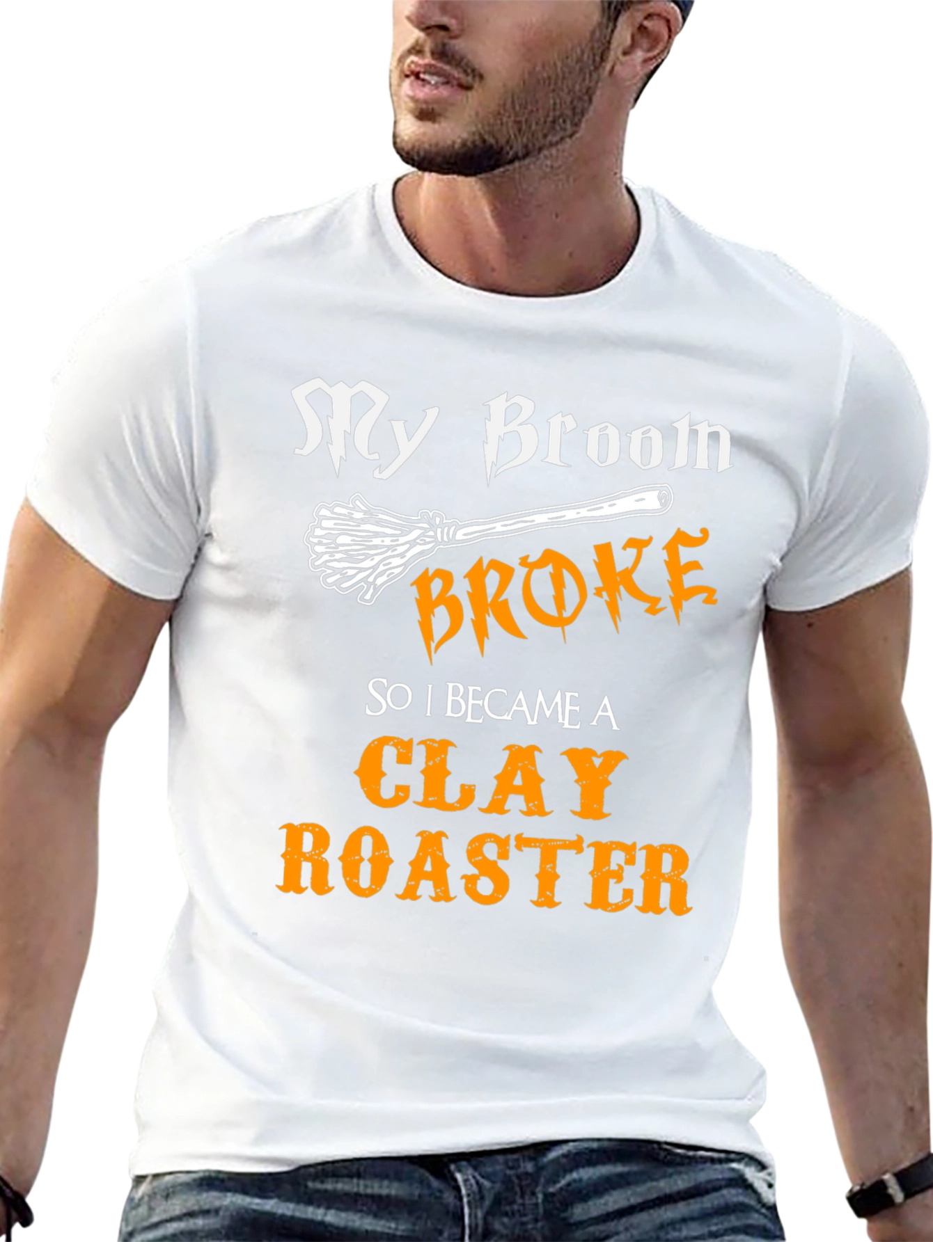 Clay Roaster Graphic T-Shirt - Funny Halloween Tee