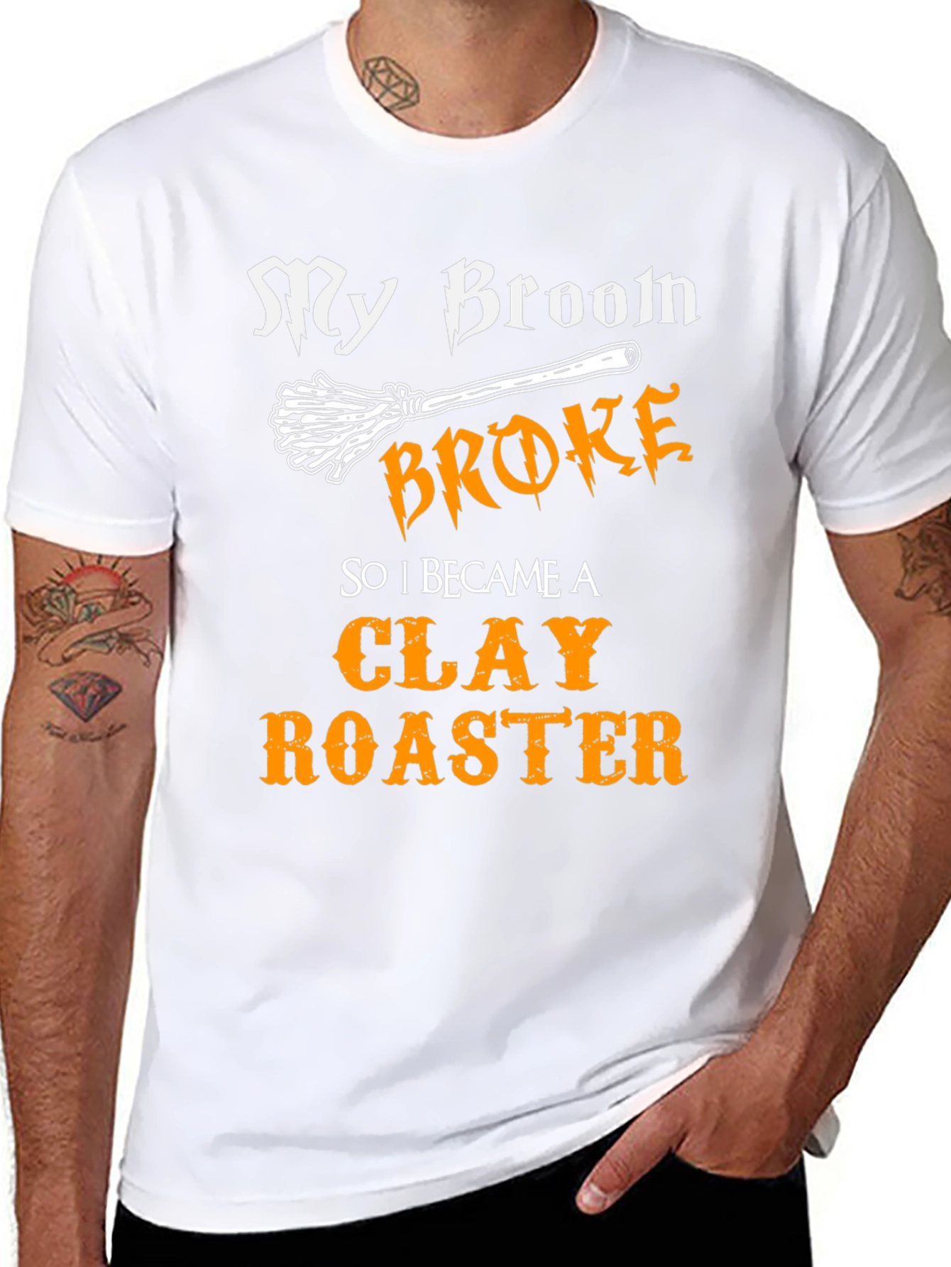 Clay Roaster Graphic T-Shirt - Funny Halloween Tee