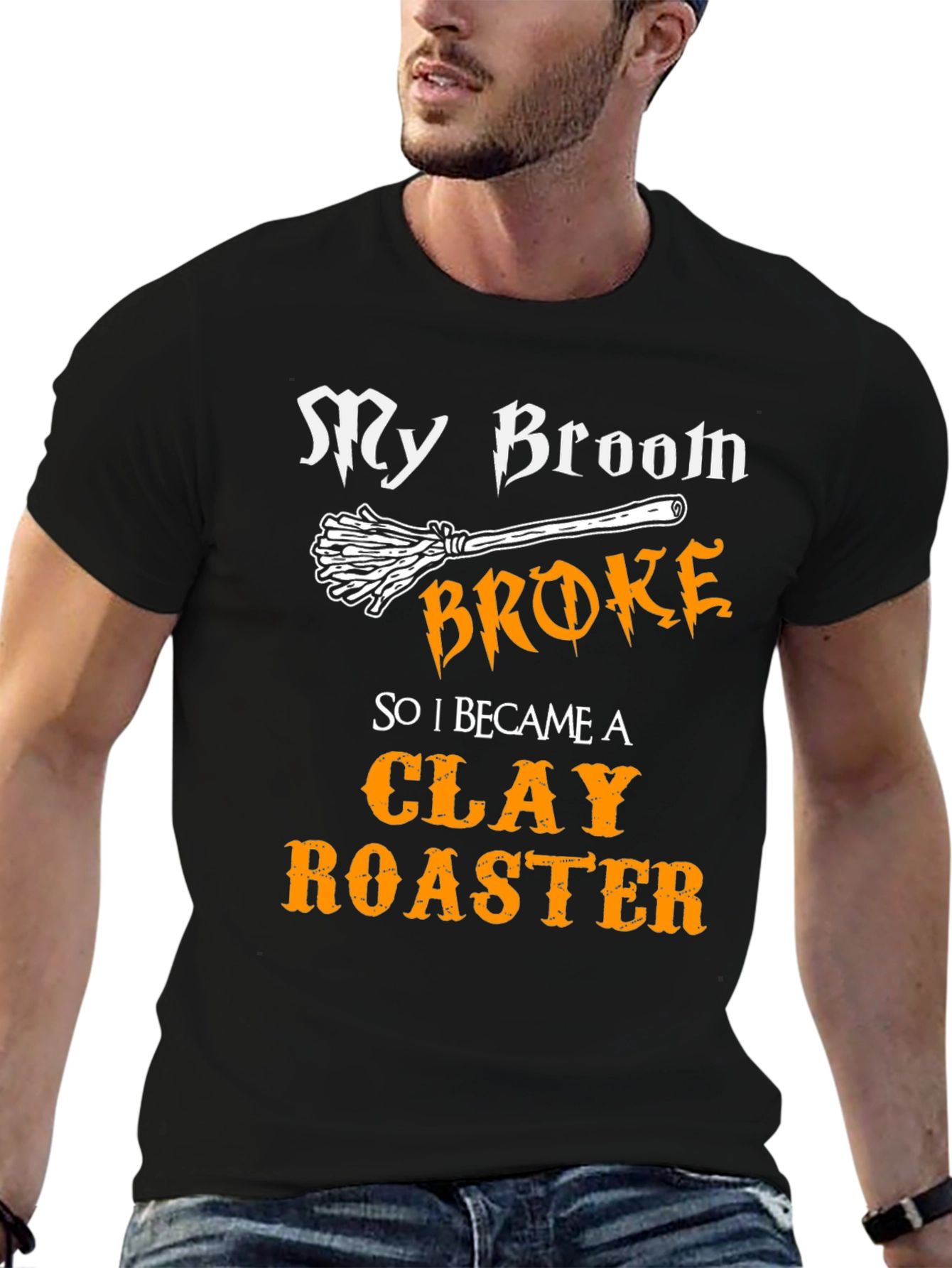 Clay Roaster Graphic T-Shirt - Funny Halloween Tee
