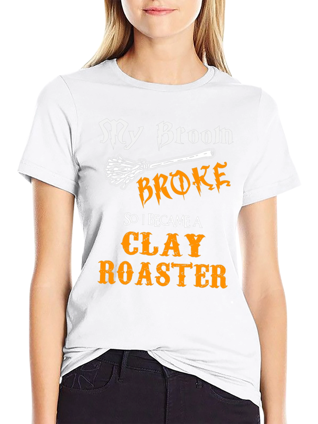 Clay Roaster Graphic T-Shirt - Funny Halloween Tee