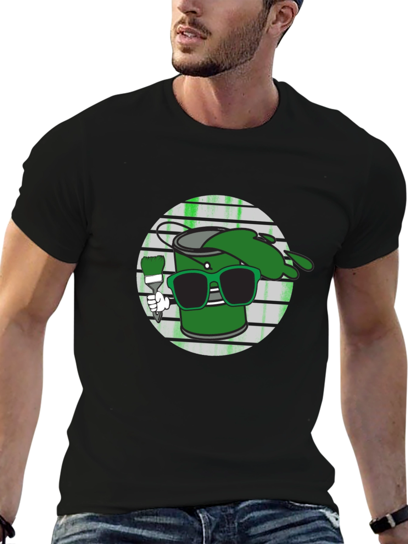 Cool Green Paint T-Shirt