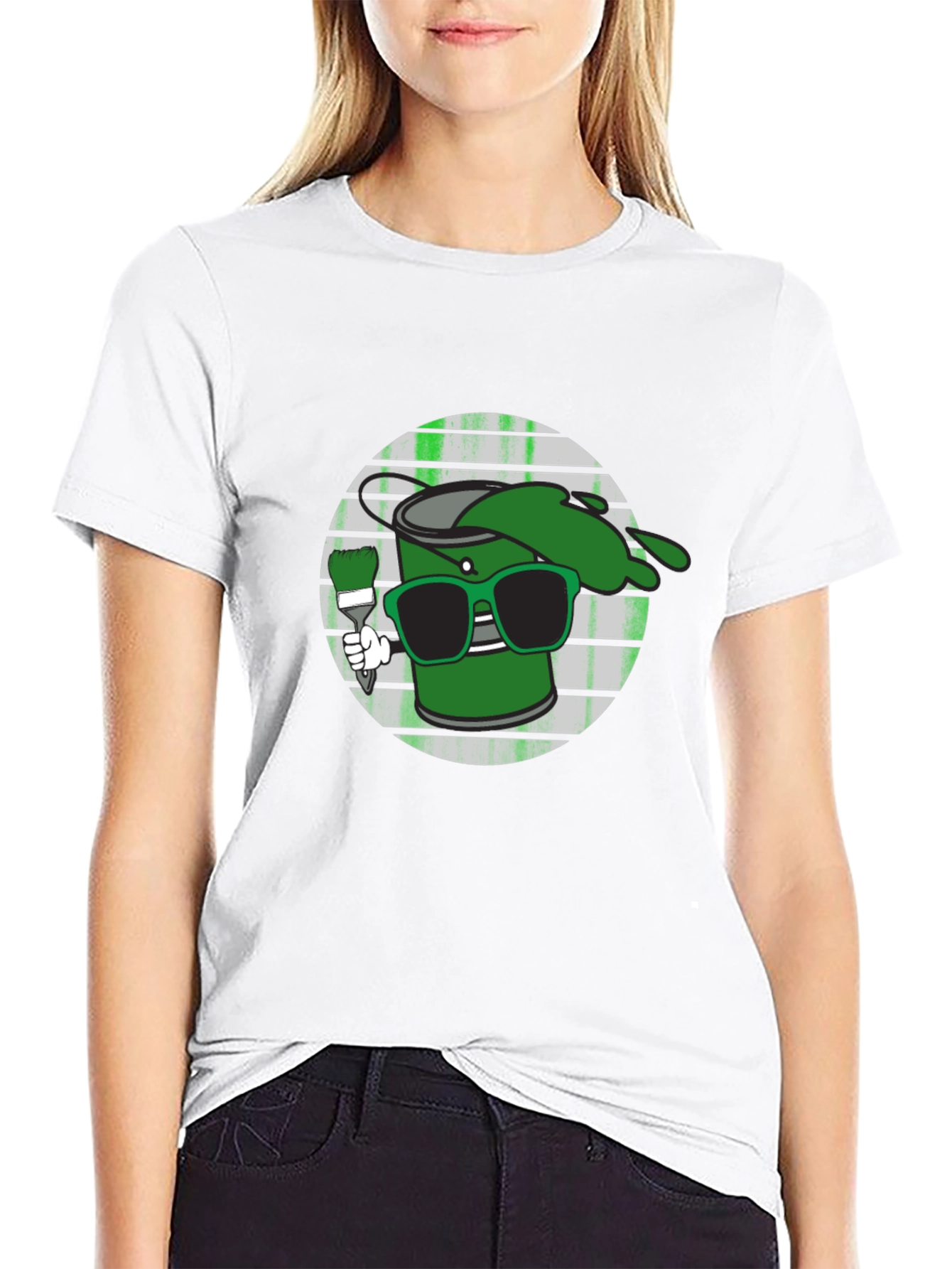 Cool Green Paint T-Shirt