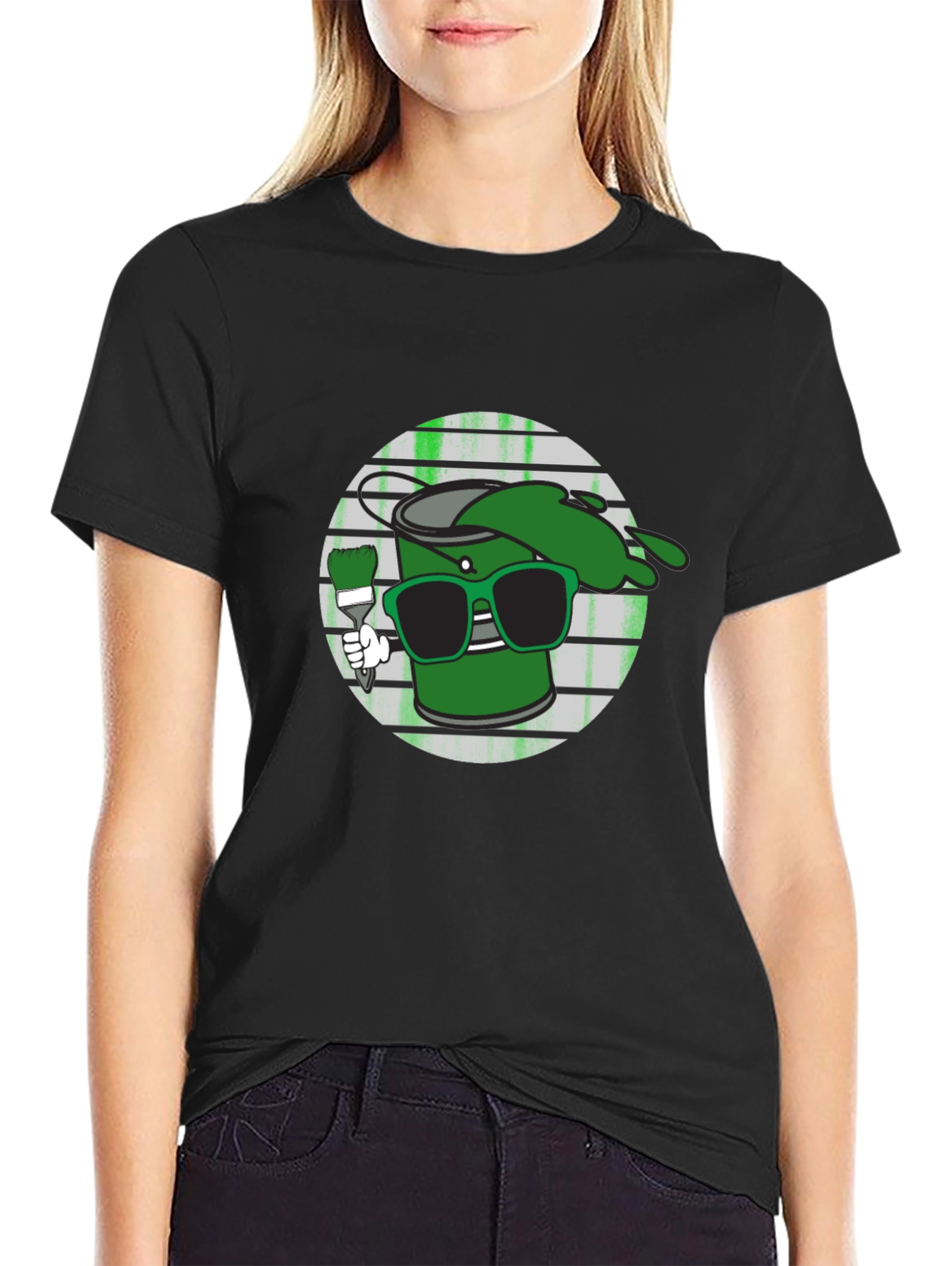 Cool Green Paint T-Shirt