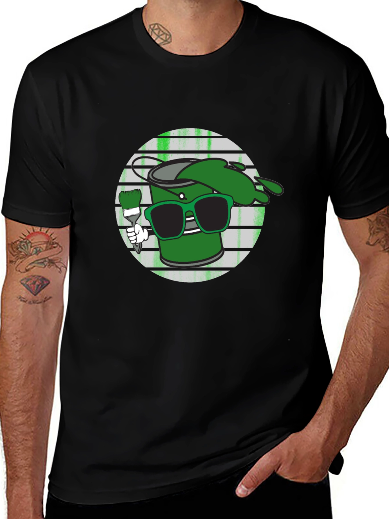 Cool Green Paint T-Shirt