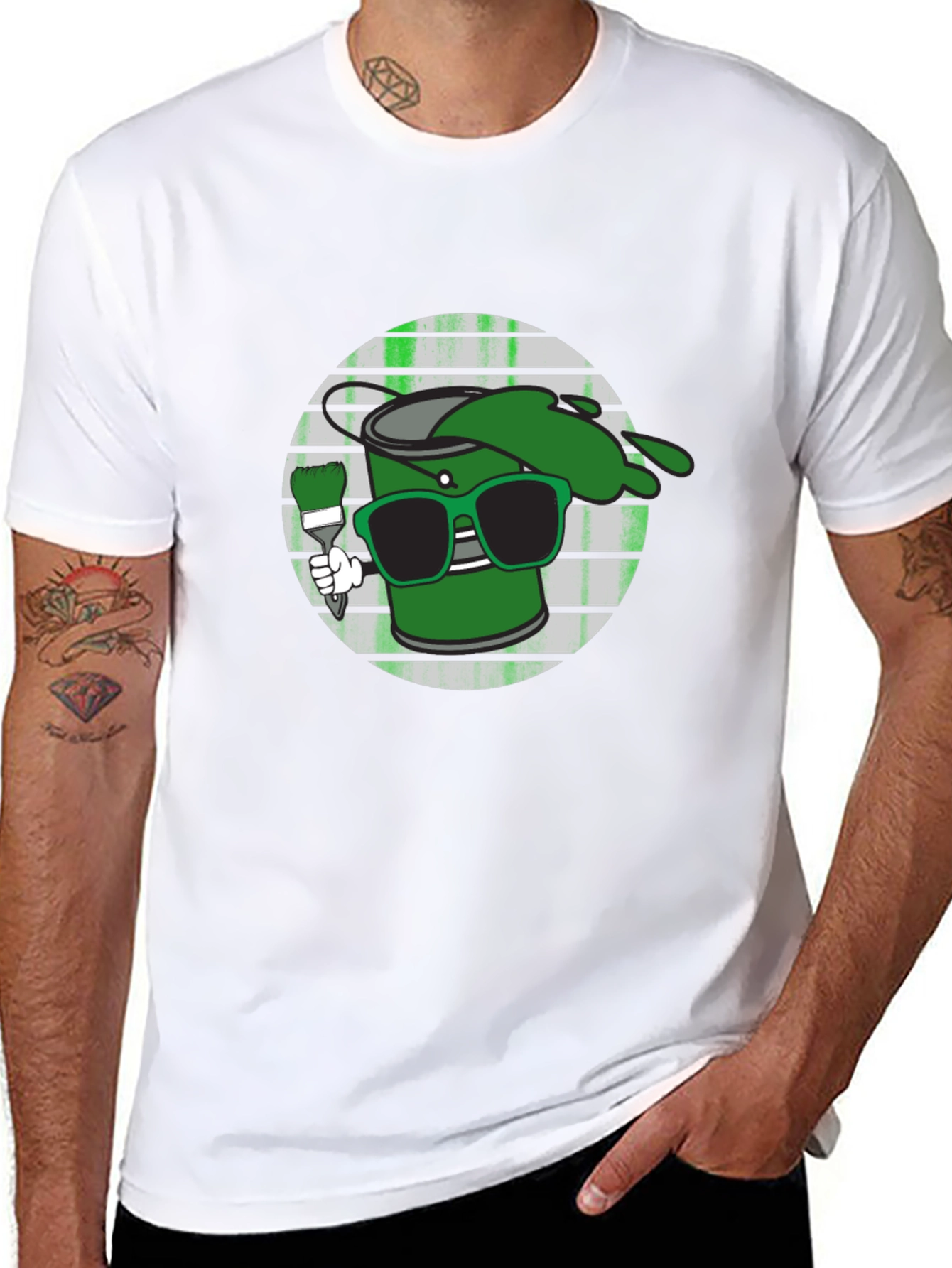 Cool Green Paint T-Shirt