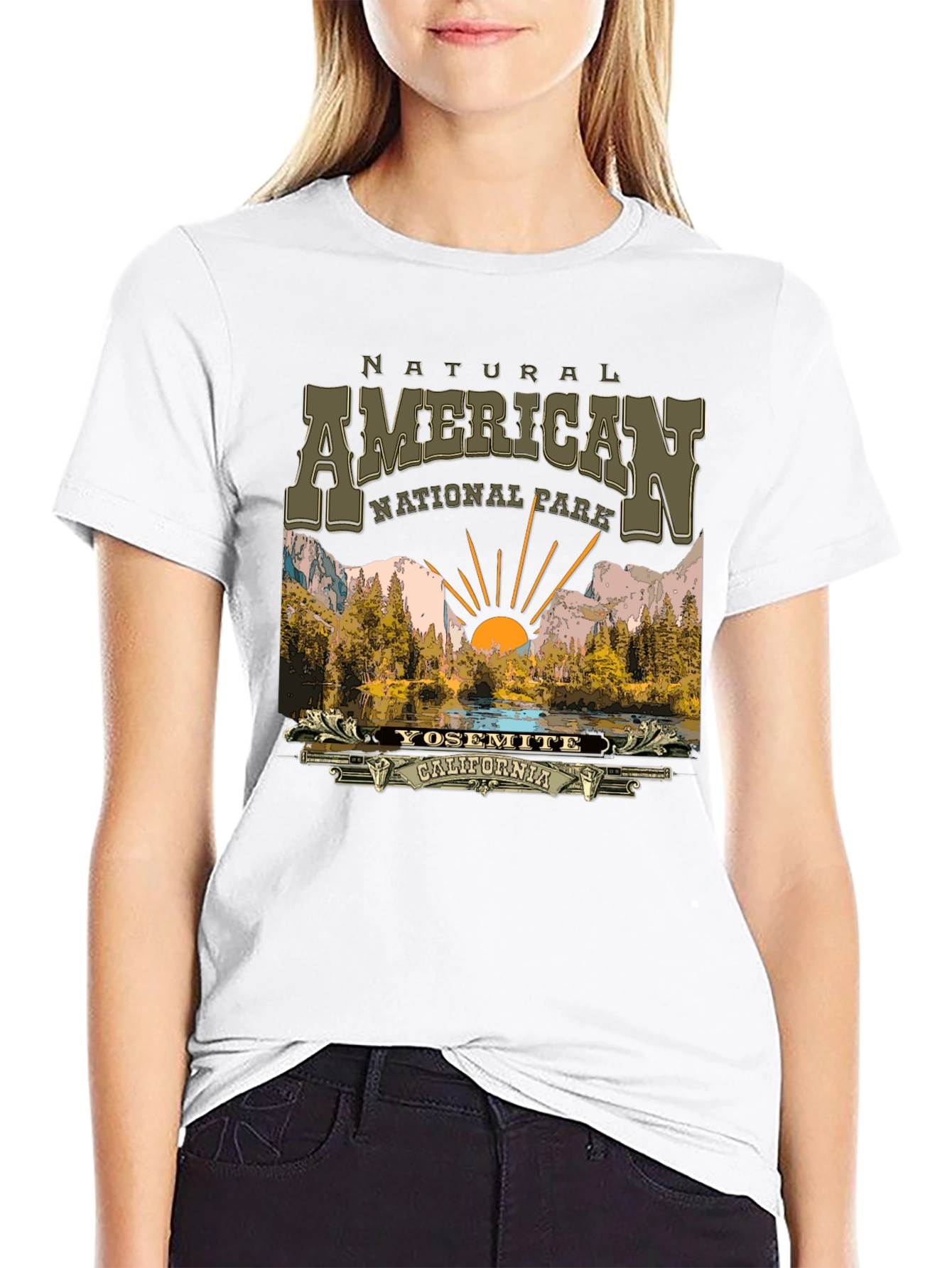 Yosemite National Park Graphic Tee - Black