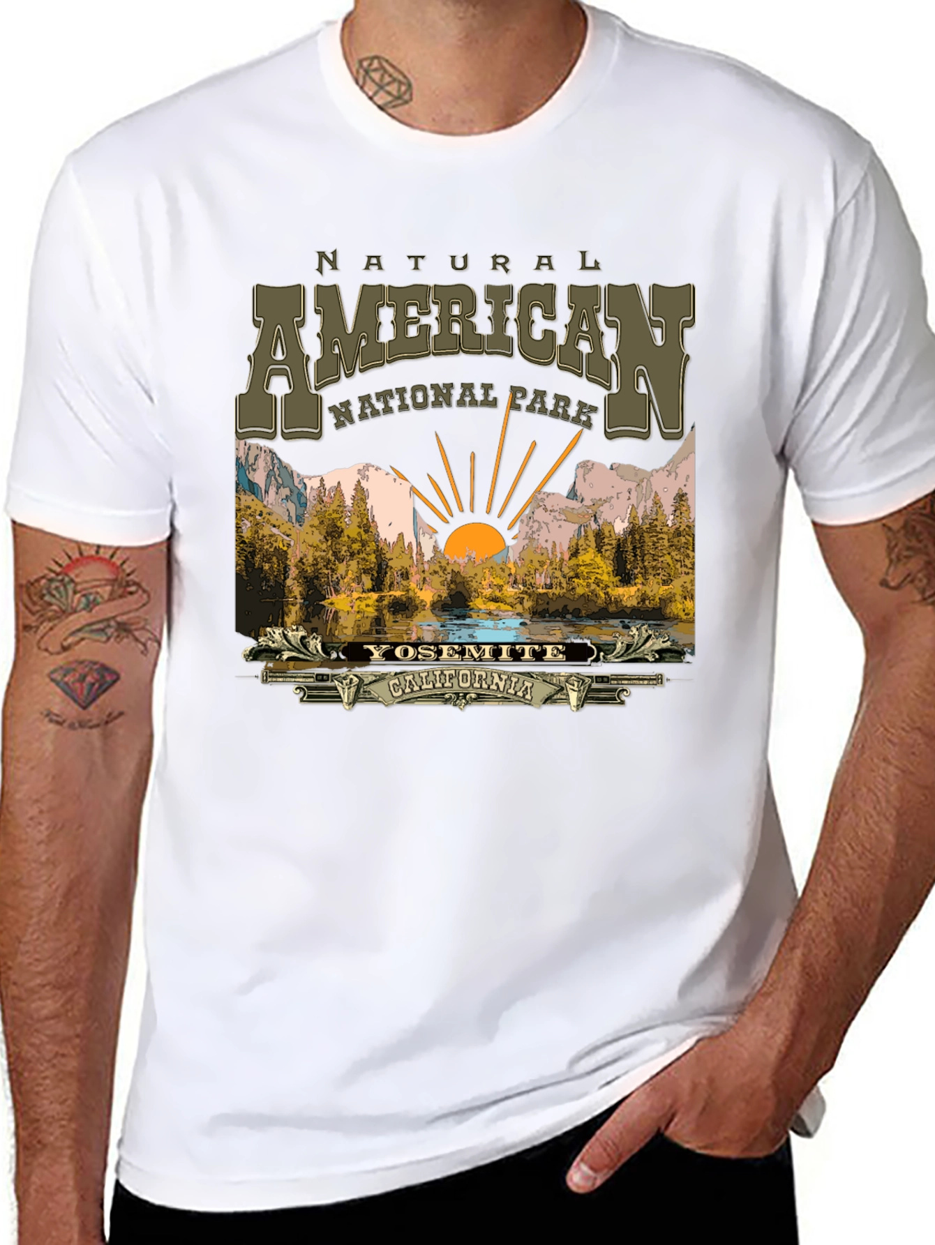 Yosemite National Park Graphic Tee - Black
