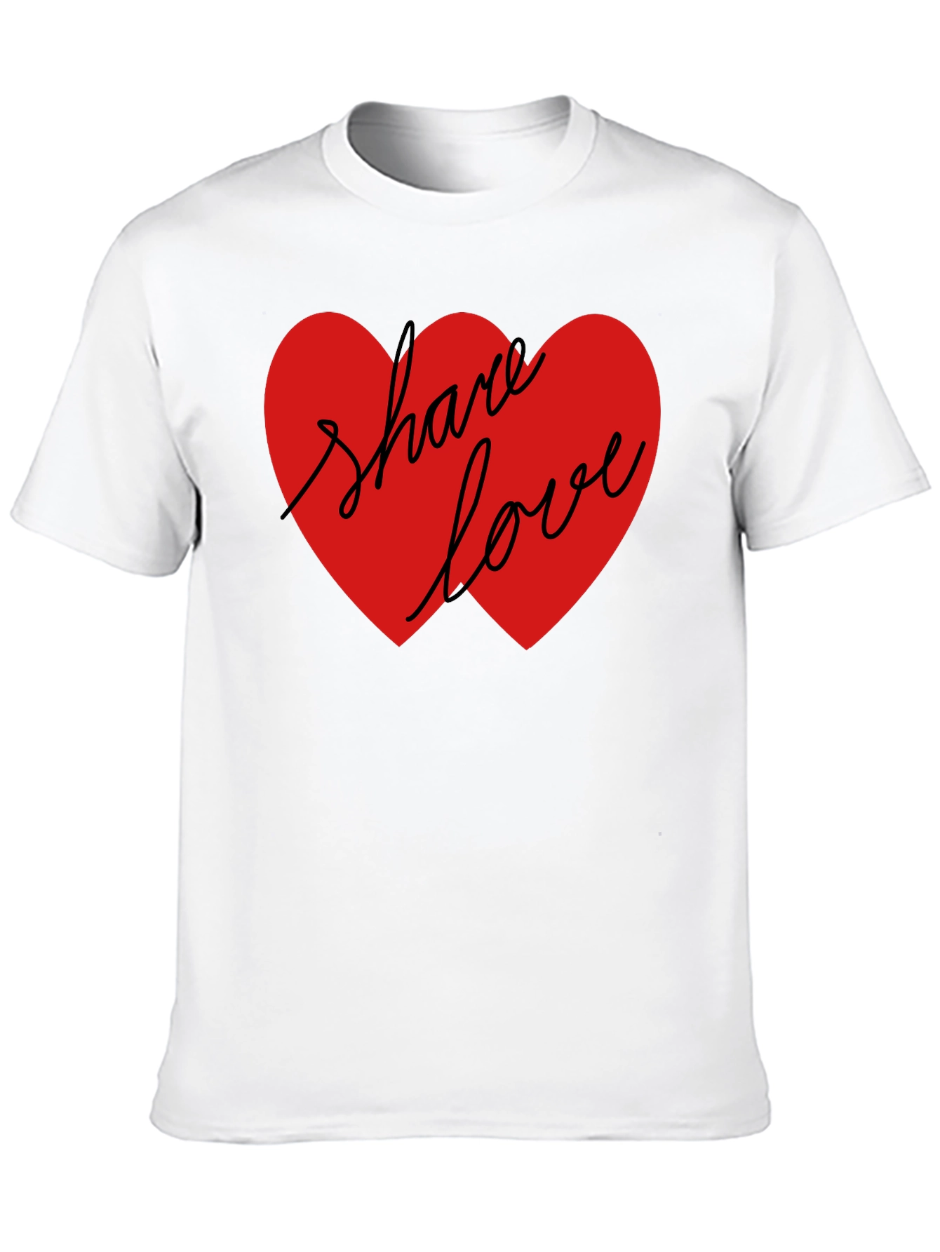 Share Love Graphic Tee - Black