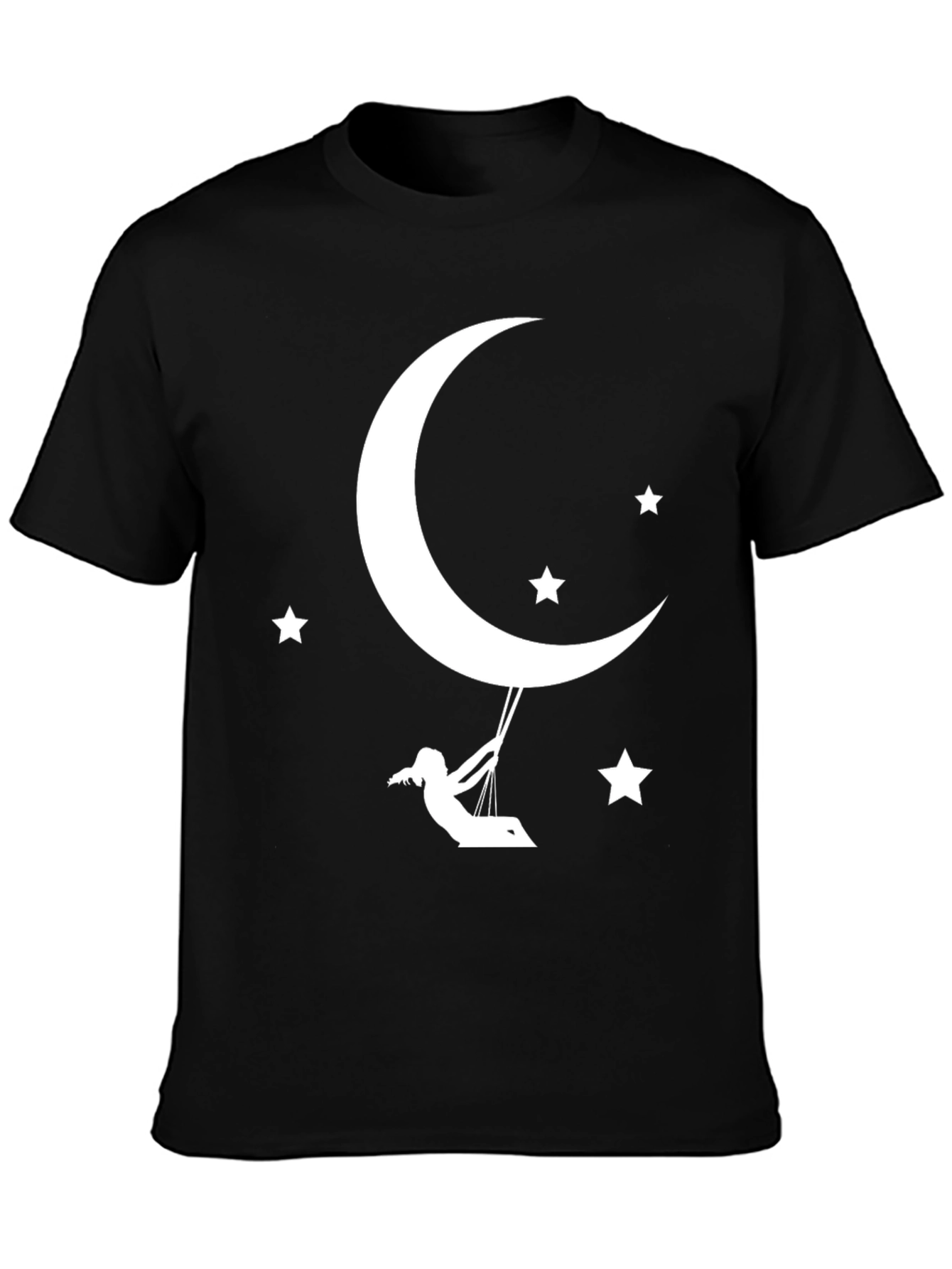 Moon Swing Graphic Tee - Relaxed Fit Cotton T-Shirt