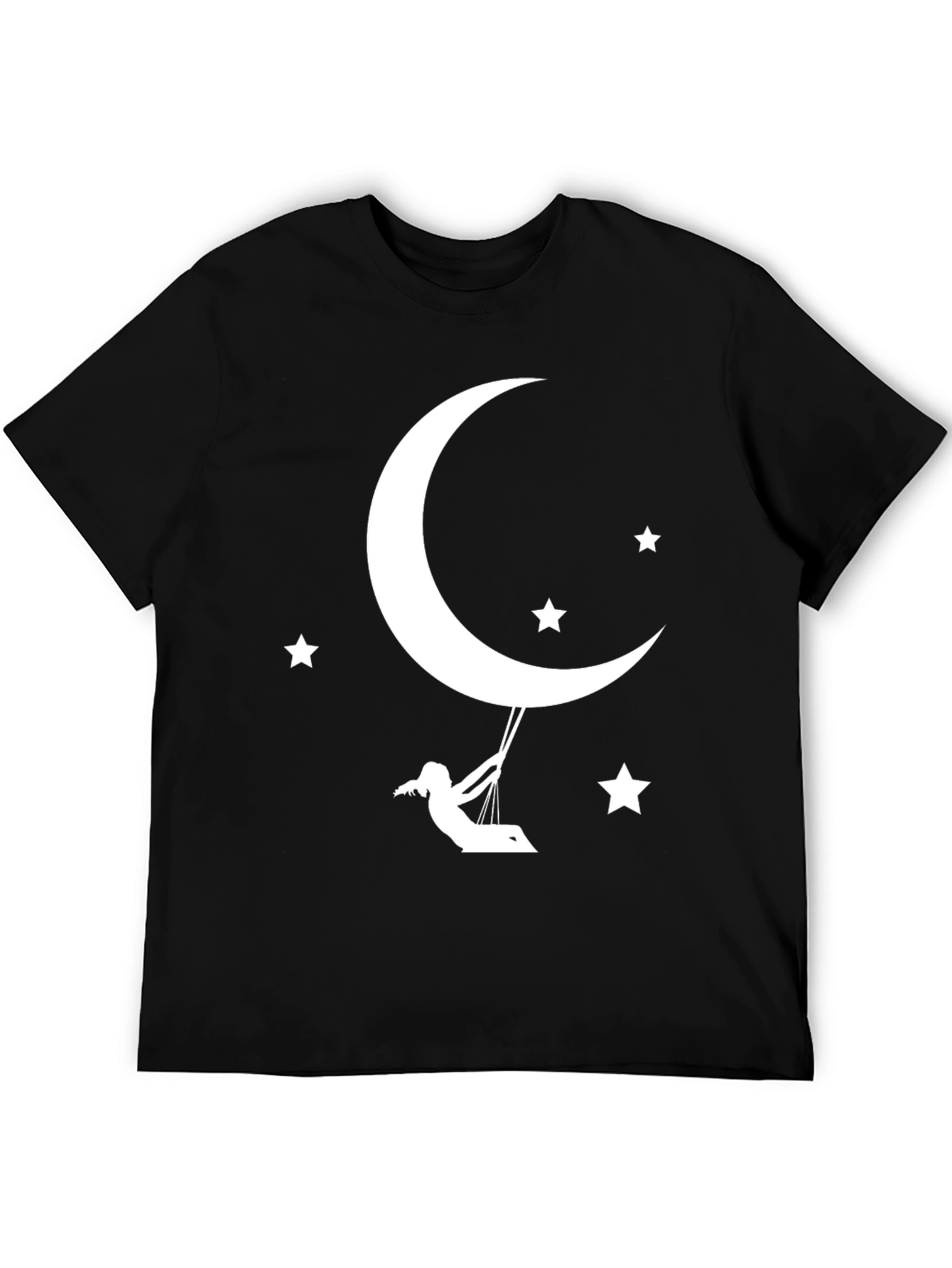 Moon Swing Graphic Tee - Relaxed Fit Cotton T-Shirt