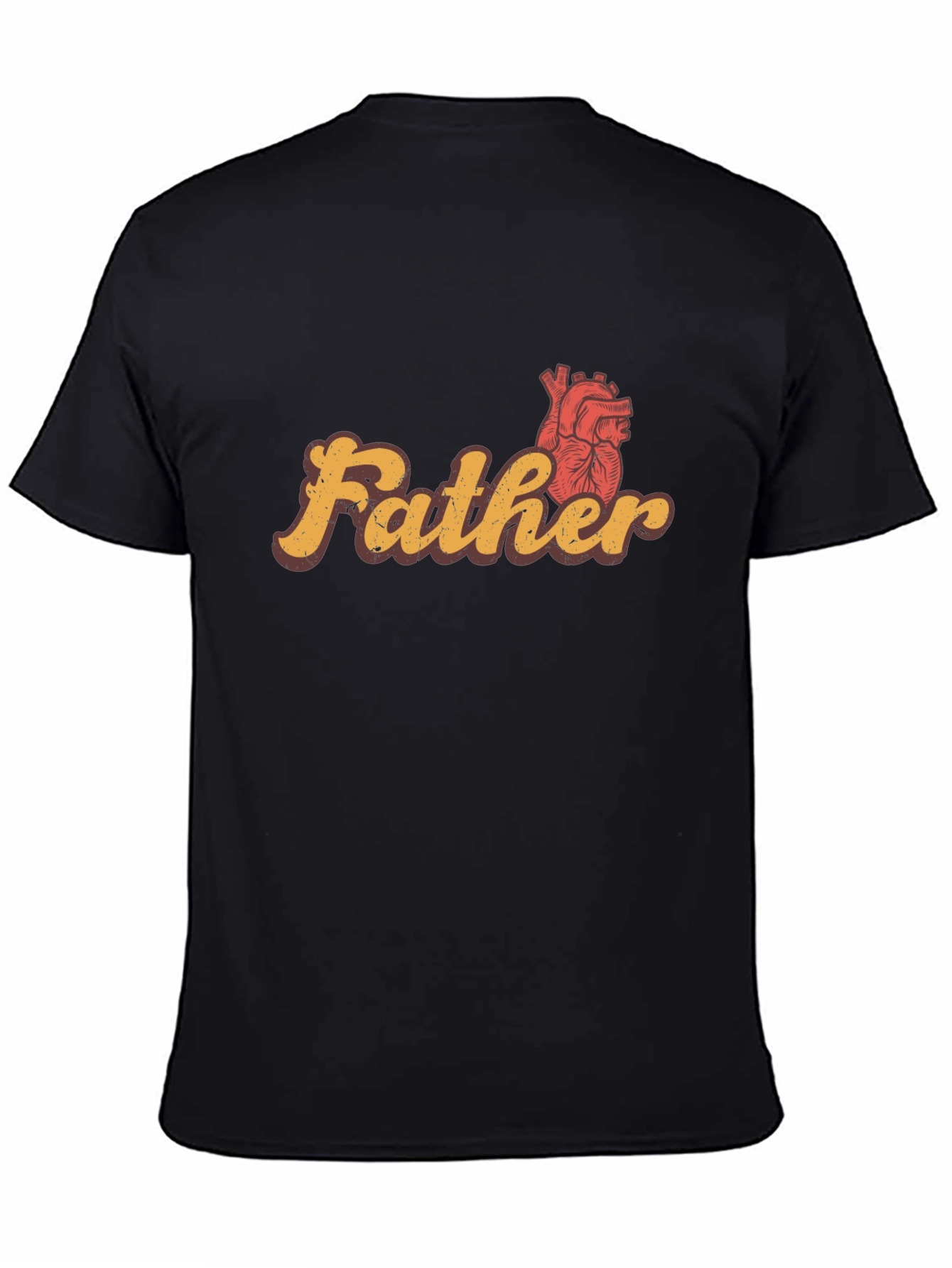 Father Heart Graphic Tee - Stylish Dad Gift