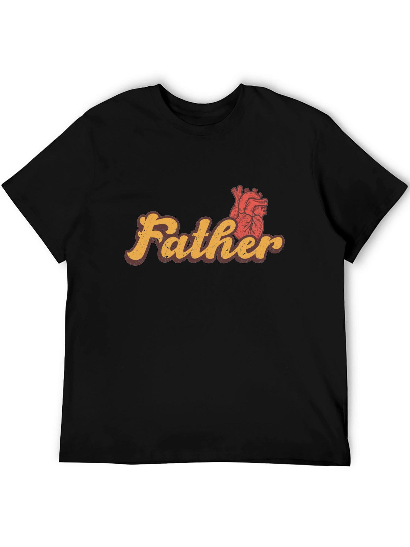 Father Heart Graphic Tee - Stylish Dad Gift