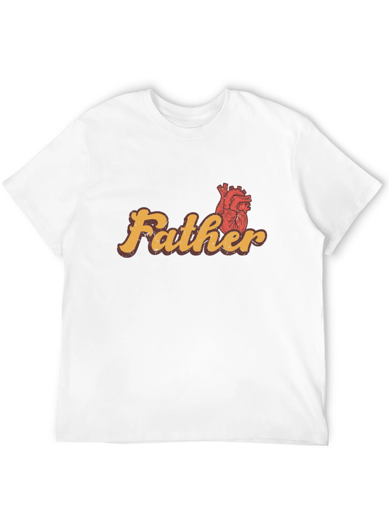 Father Heart Graphic Tee - Stylish Dad Gift