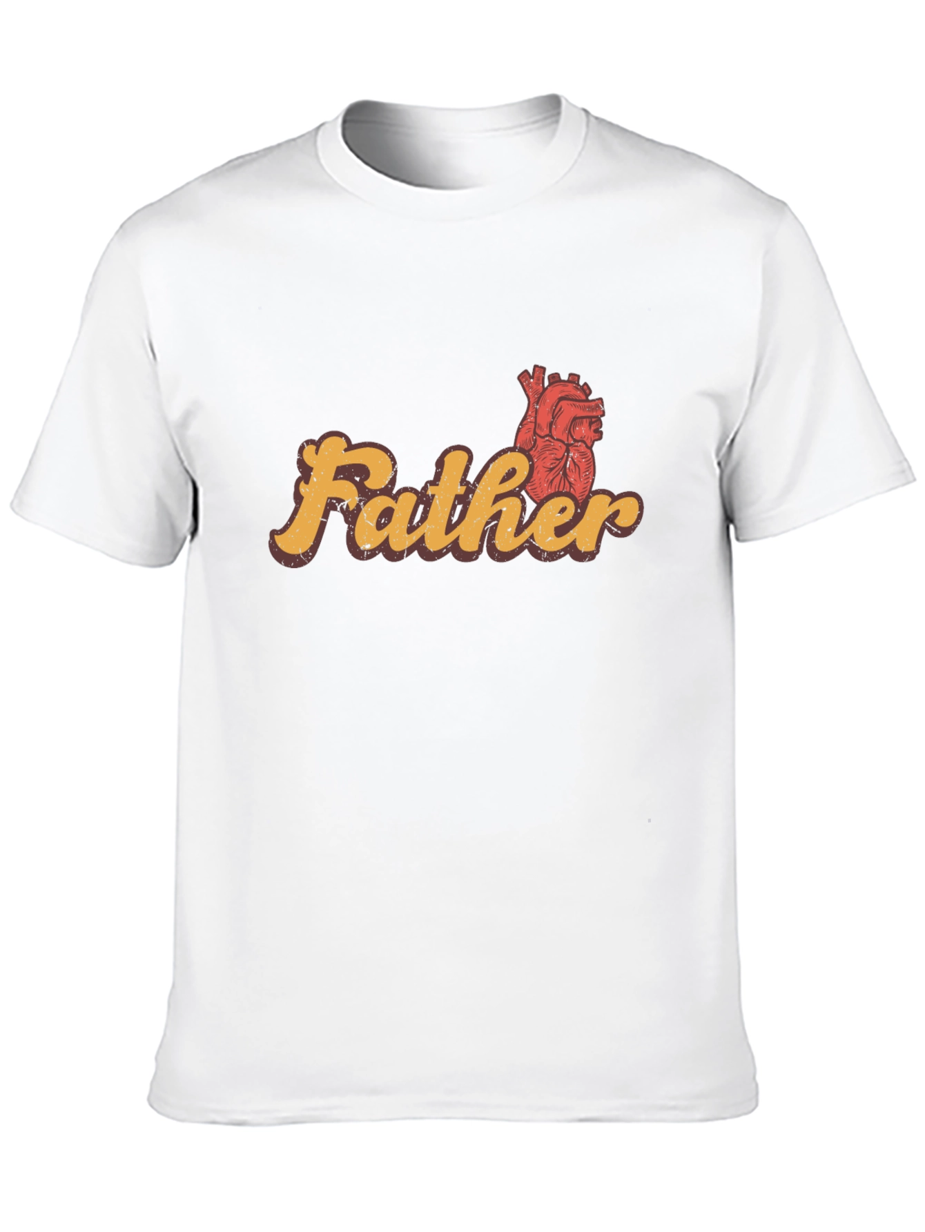 Father Heart Graphic Tee - Stylish Dad Gift