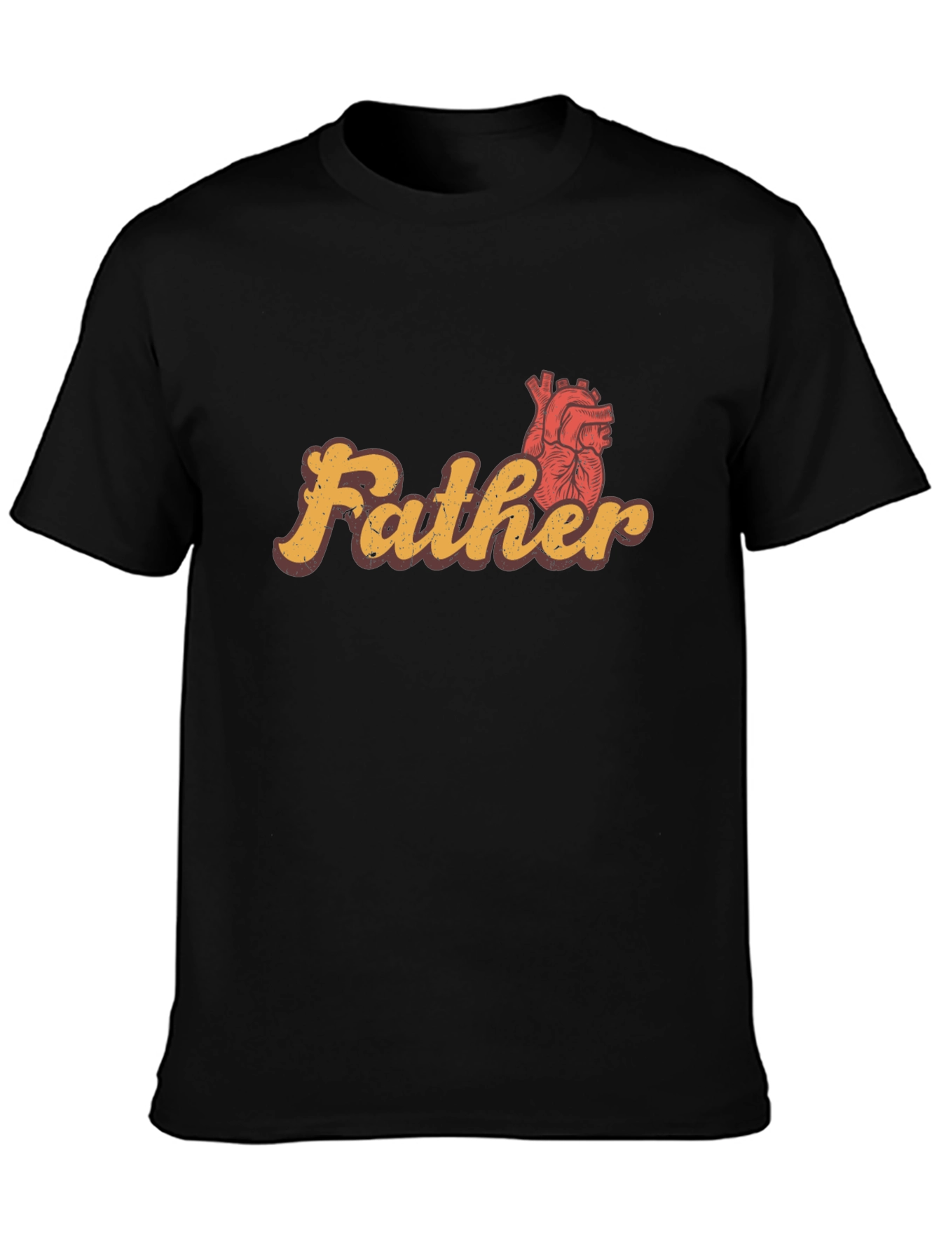Father Heart Graphic Tee - Stylish Dad Gift
