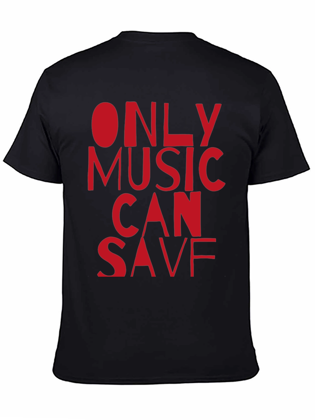 Only Music Can Save Black T-Shirt