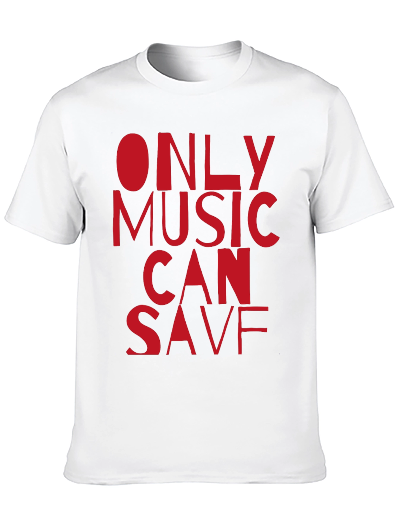 Only Music Can Save Black T-Shirt