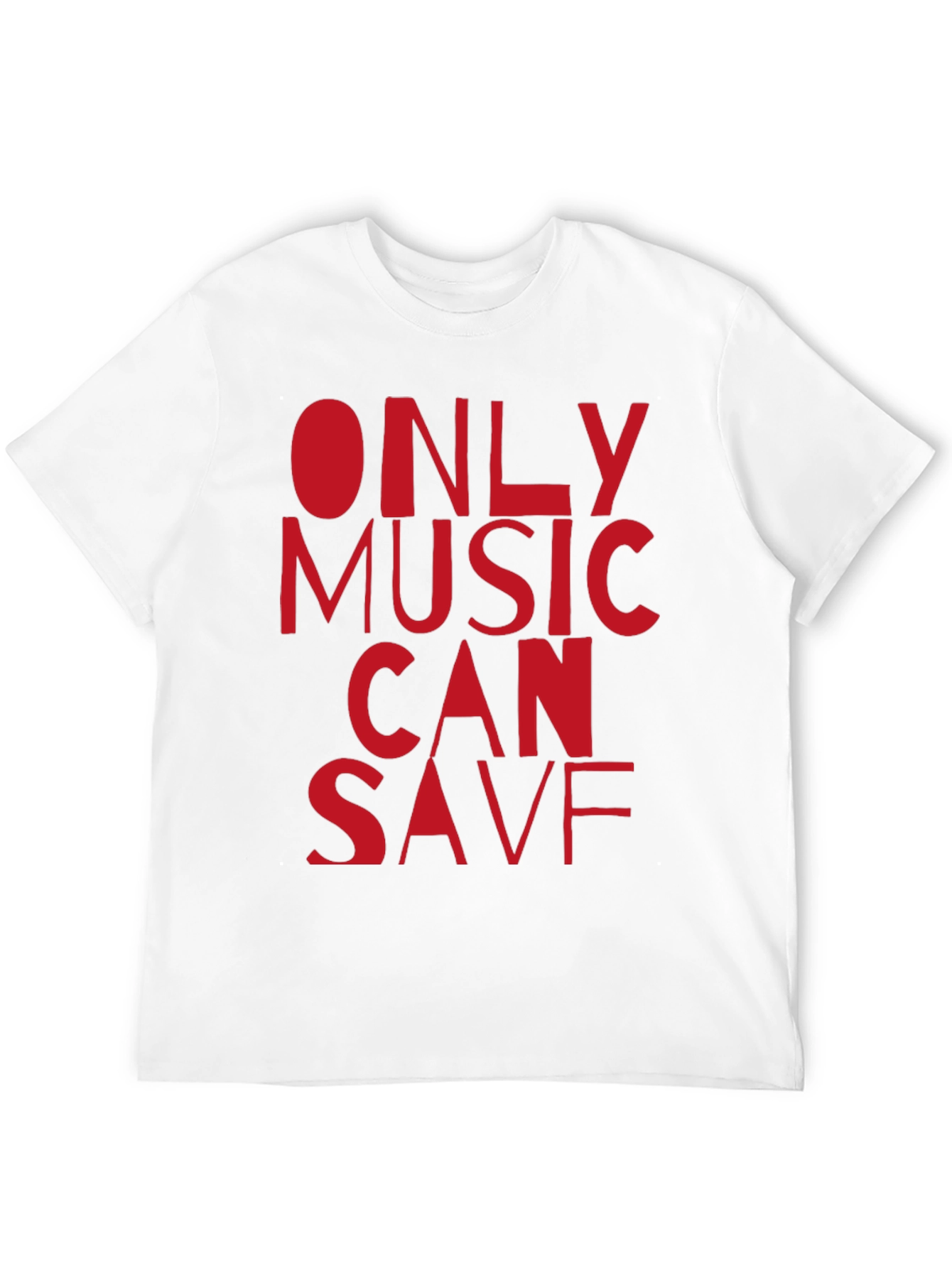 Only Music Can Save Black T-Shirt