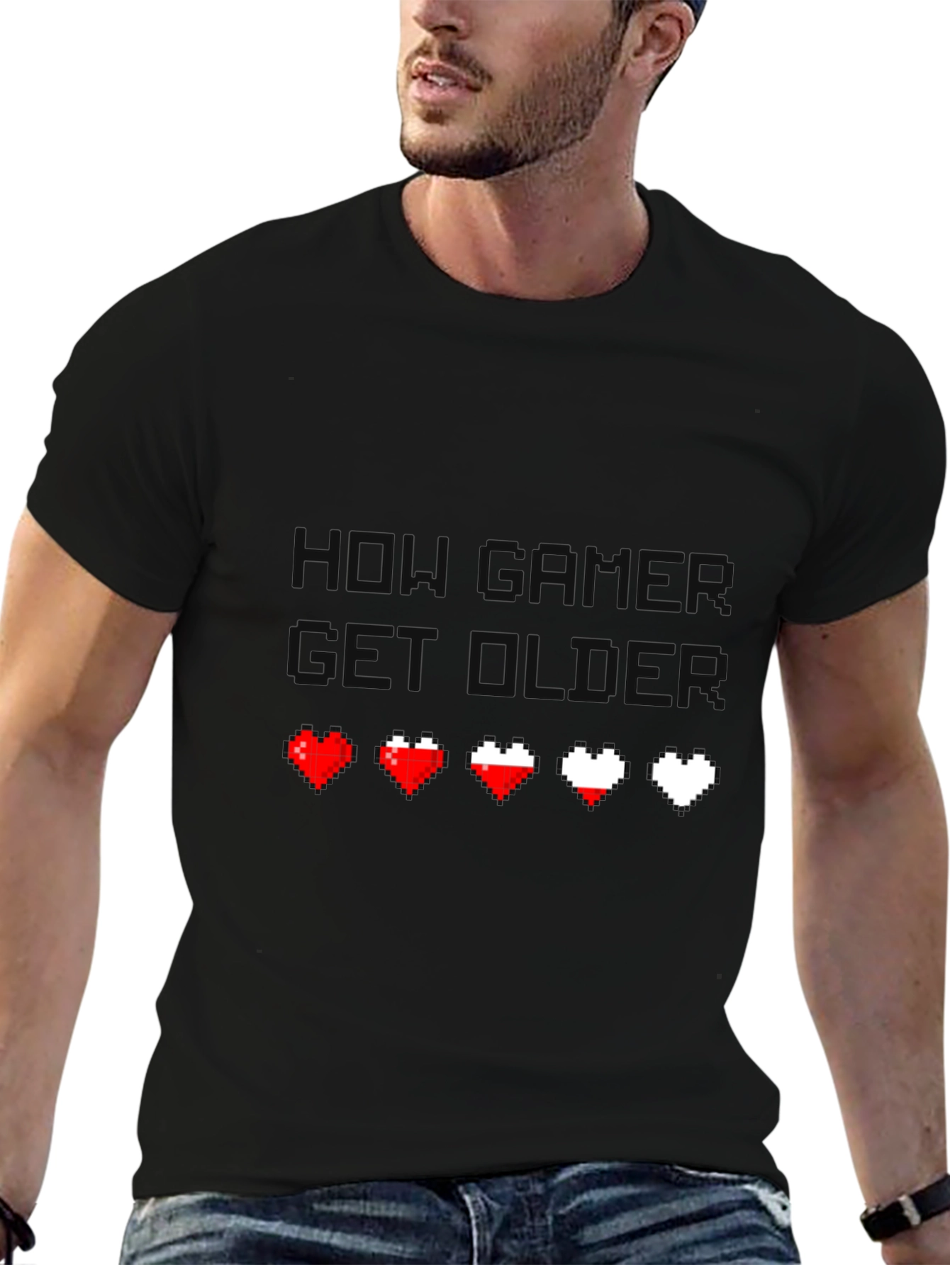 Gamer Life T-Shirt - Pixel Heart Design