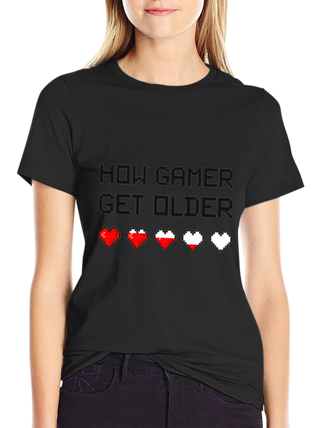 Gamer Life T-Shirt - Pixel Heart Design