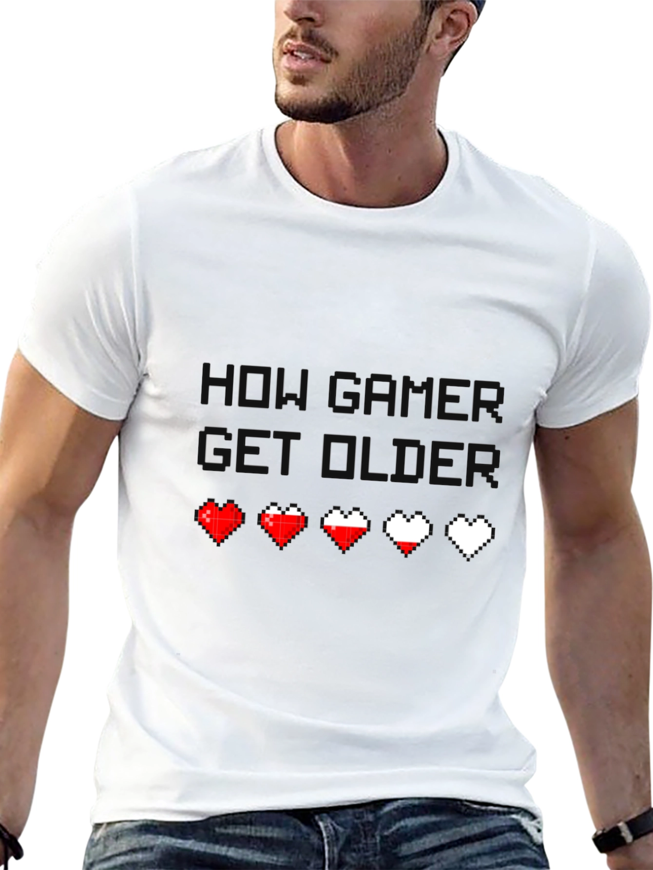 Gamer Life T-Shirt - Pixel Heart Design