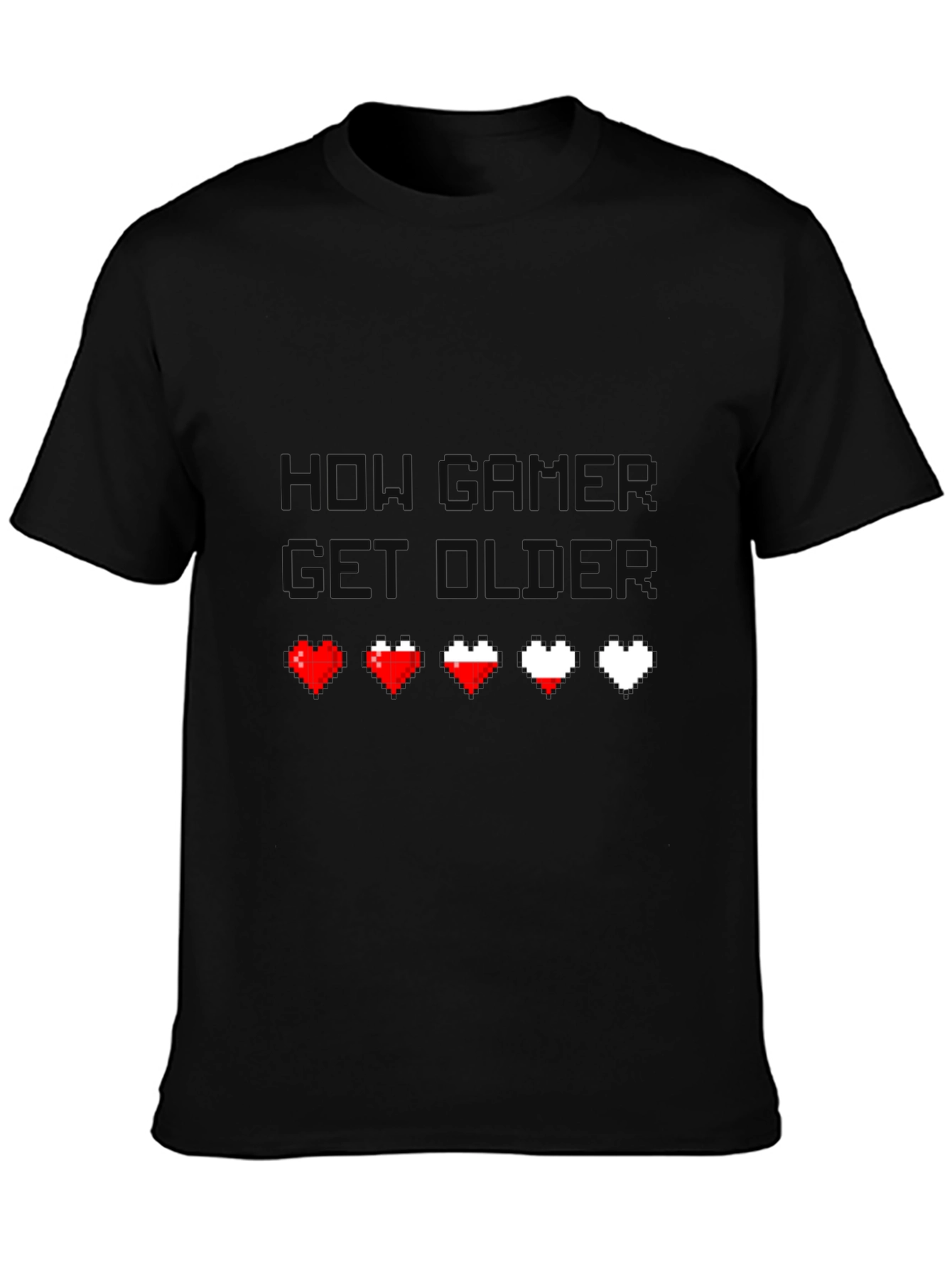 Gamer Life T-Shirt - Pixel Heart Design