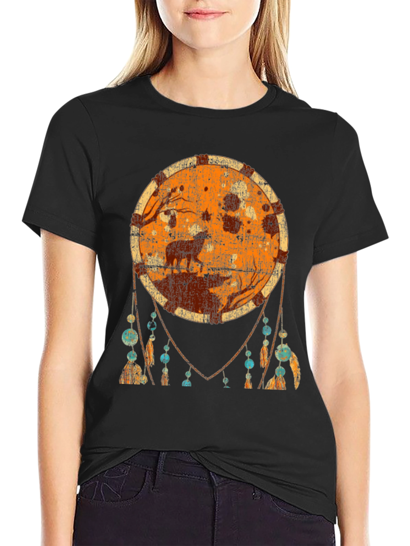 Wolf Dreamcatcher Graphic Tee